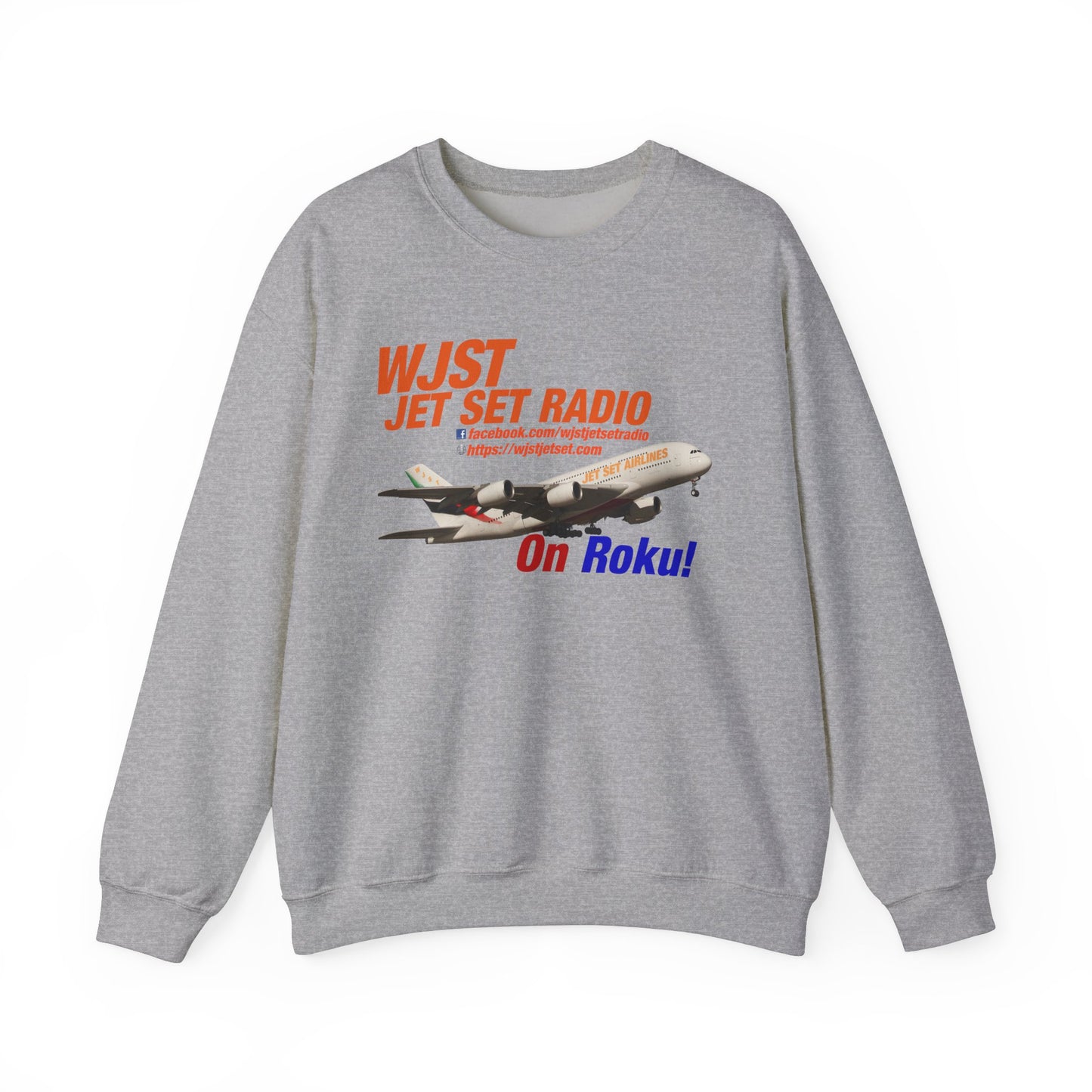 WJST Jet Set Logo Unisex Heavy Blend™ Crewneck Sweatshirt