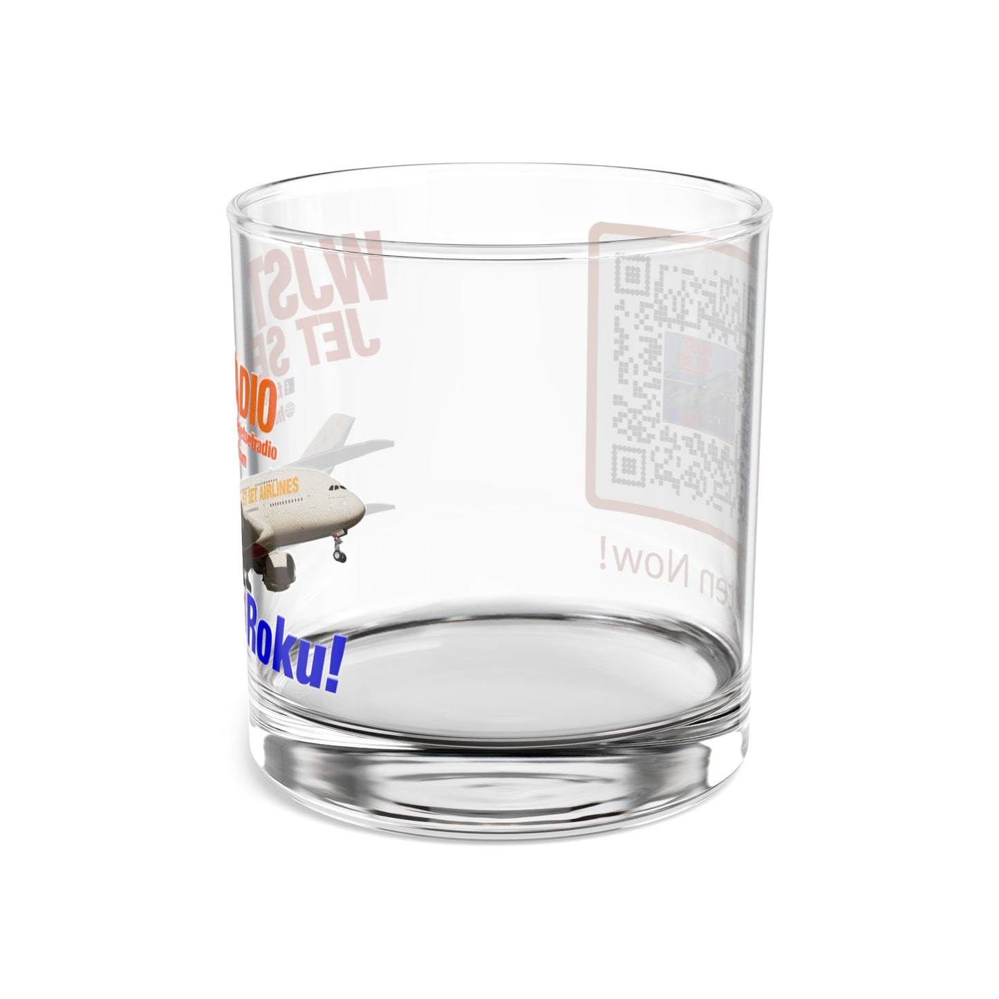 WJST Jet Set On The Rocks Glass A 10oz