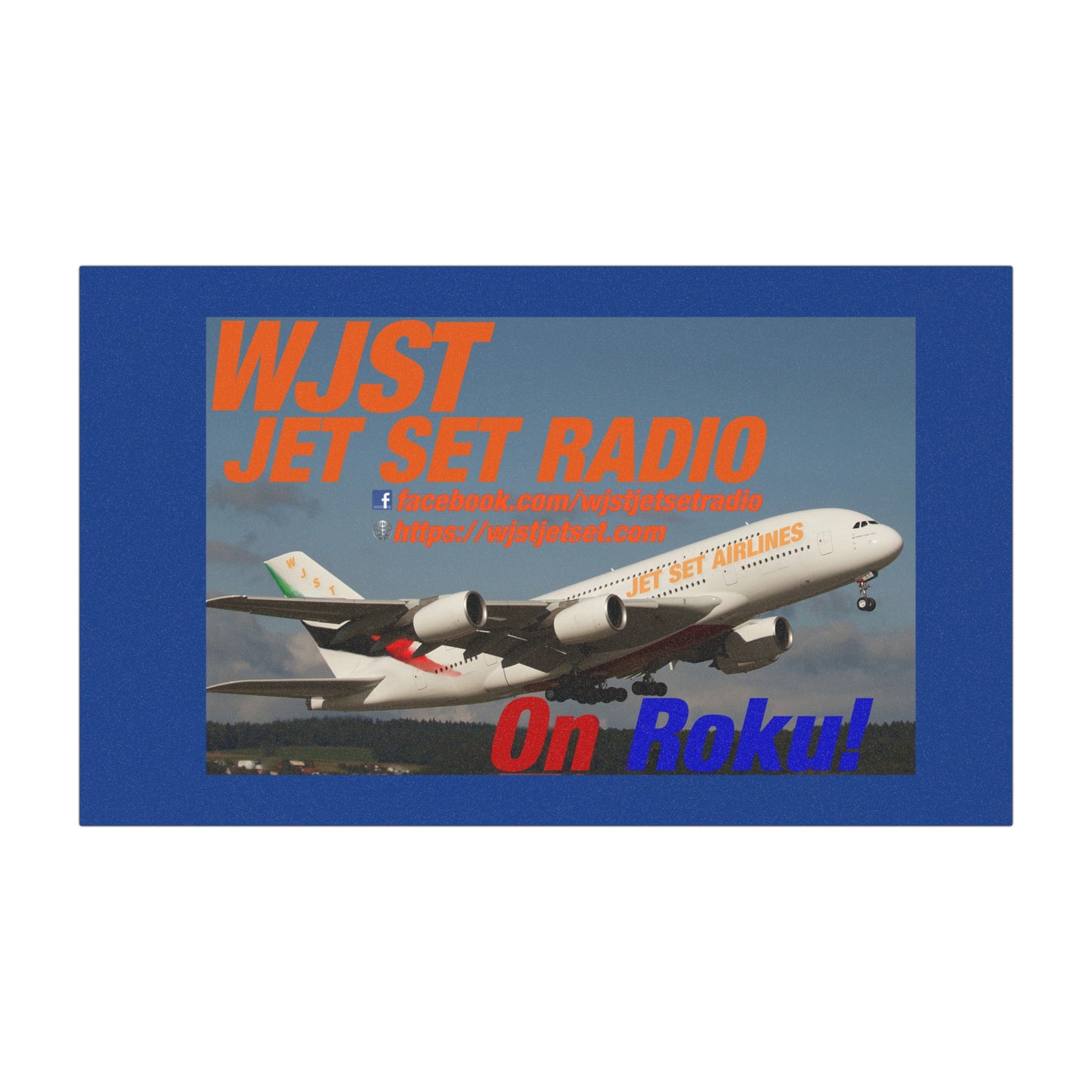 WJST Jet Set Vehicle Magnet