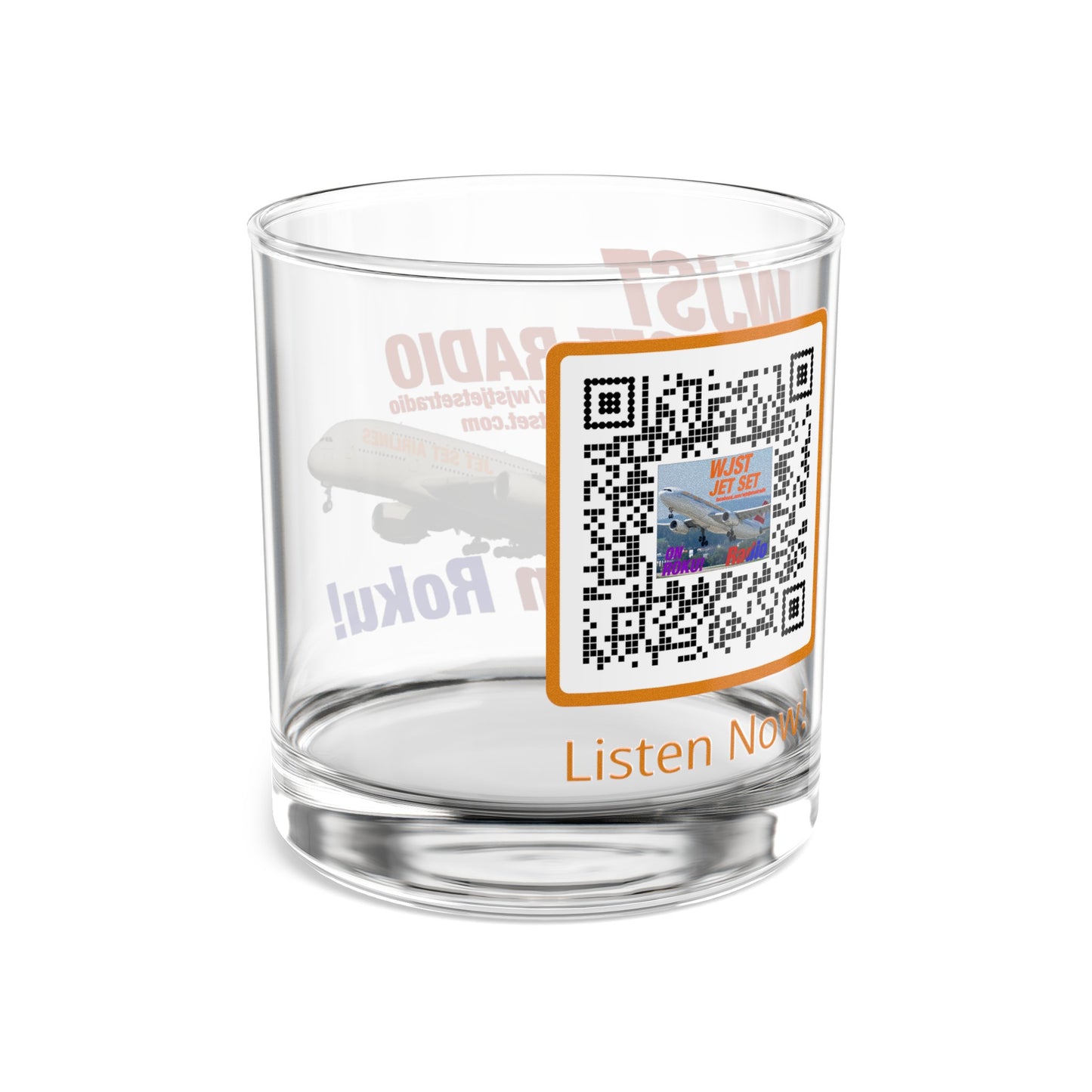 WJST Jet Set On The Rocks Glass A 10oz