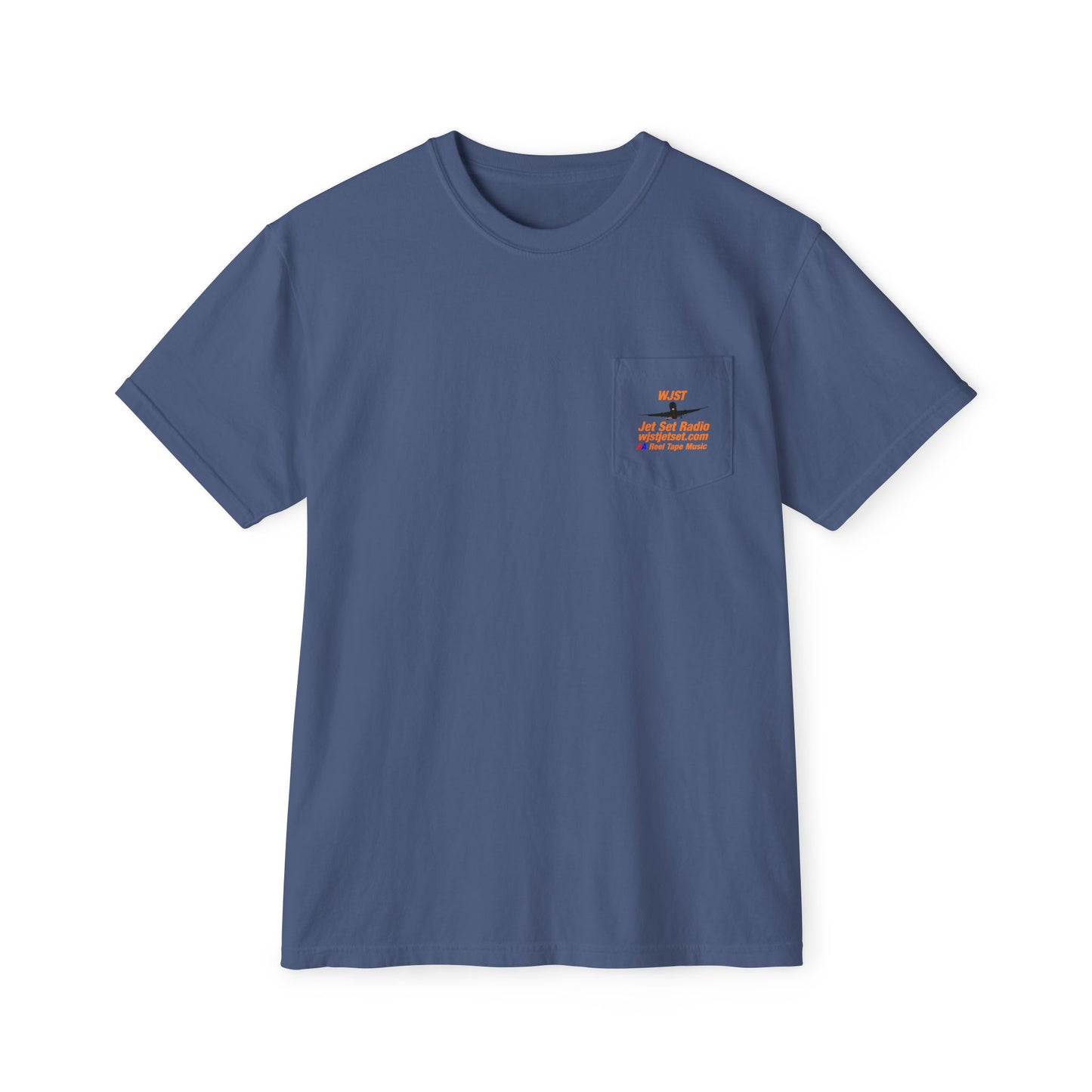 WJST Unisex Pocket T-Shirt With Logo