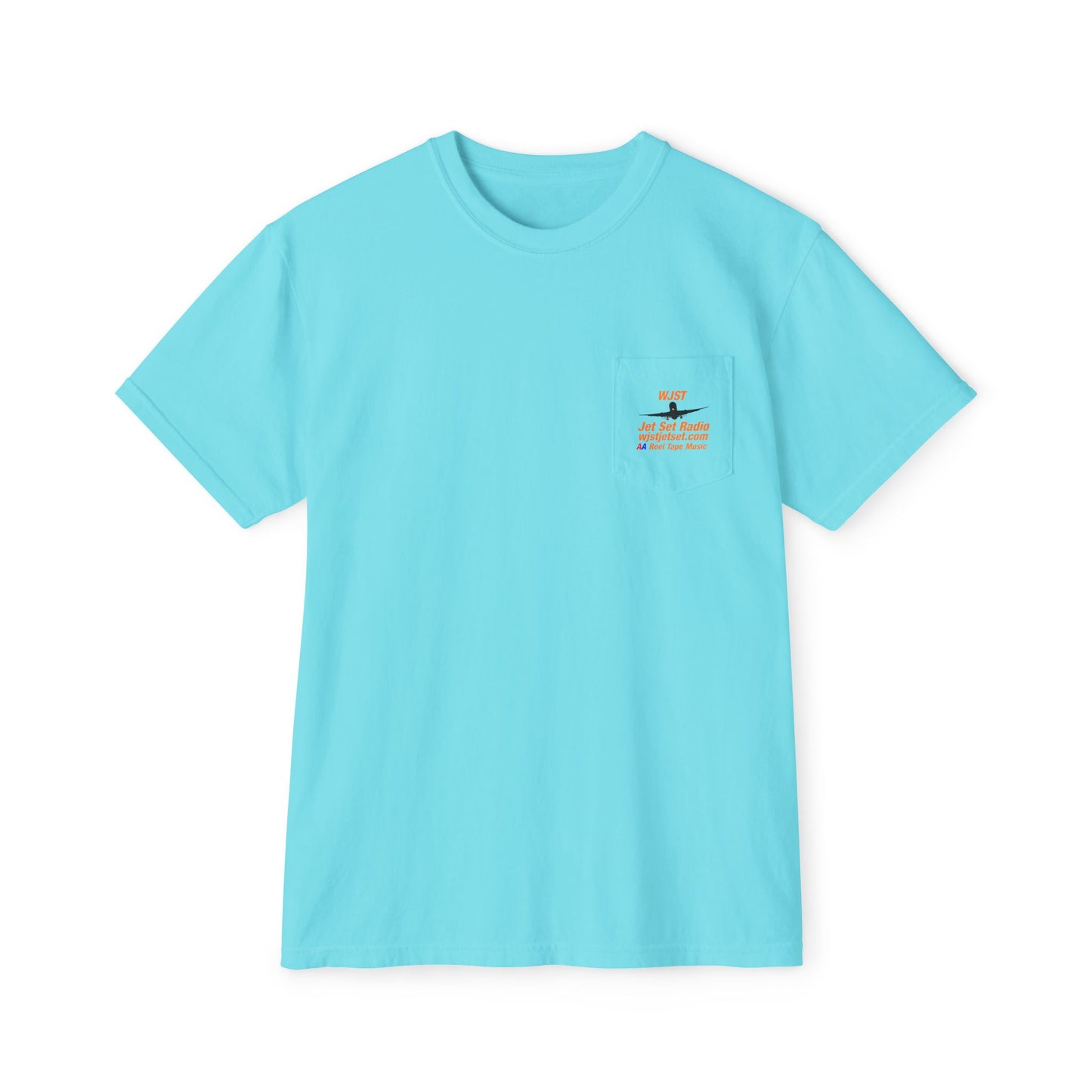 WJST Unisex Pocket T-Shirt With Logo