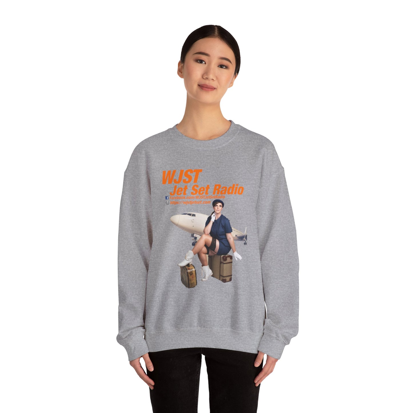 WJST Something Blue Unisex Heavy Blend™ Crewneck Sweatshirt