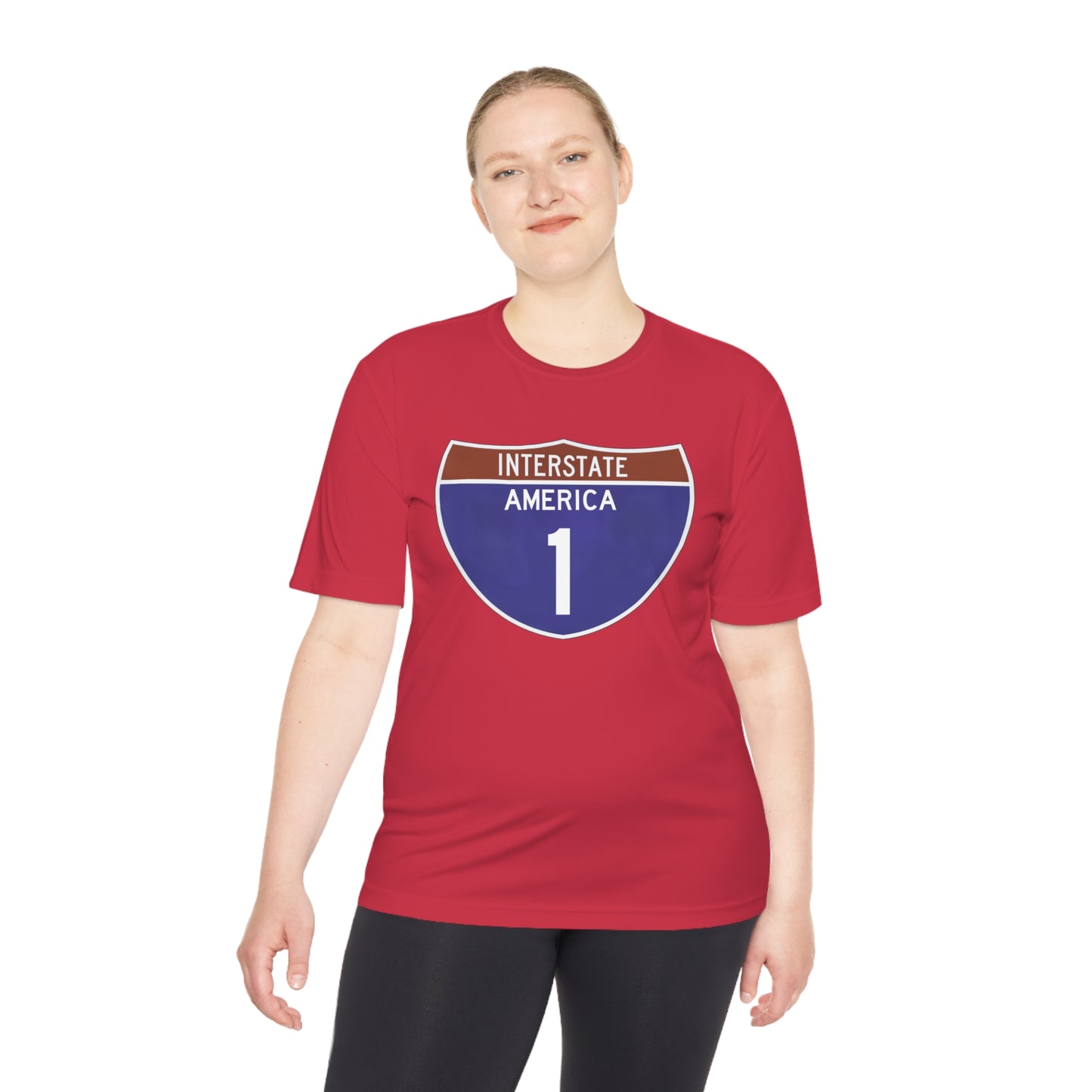 Interstate America 1 Unisex Moisture Wicking Tee