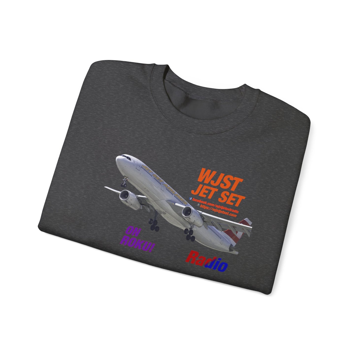 WJST Jet Set Logo Unisex Heavy Blend™ Crewneck Sweatshirt