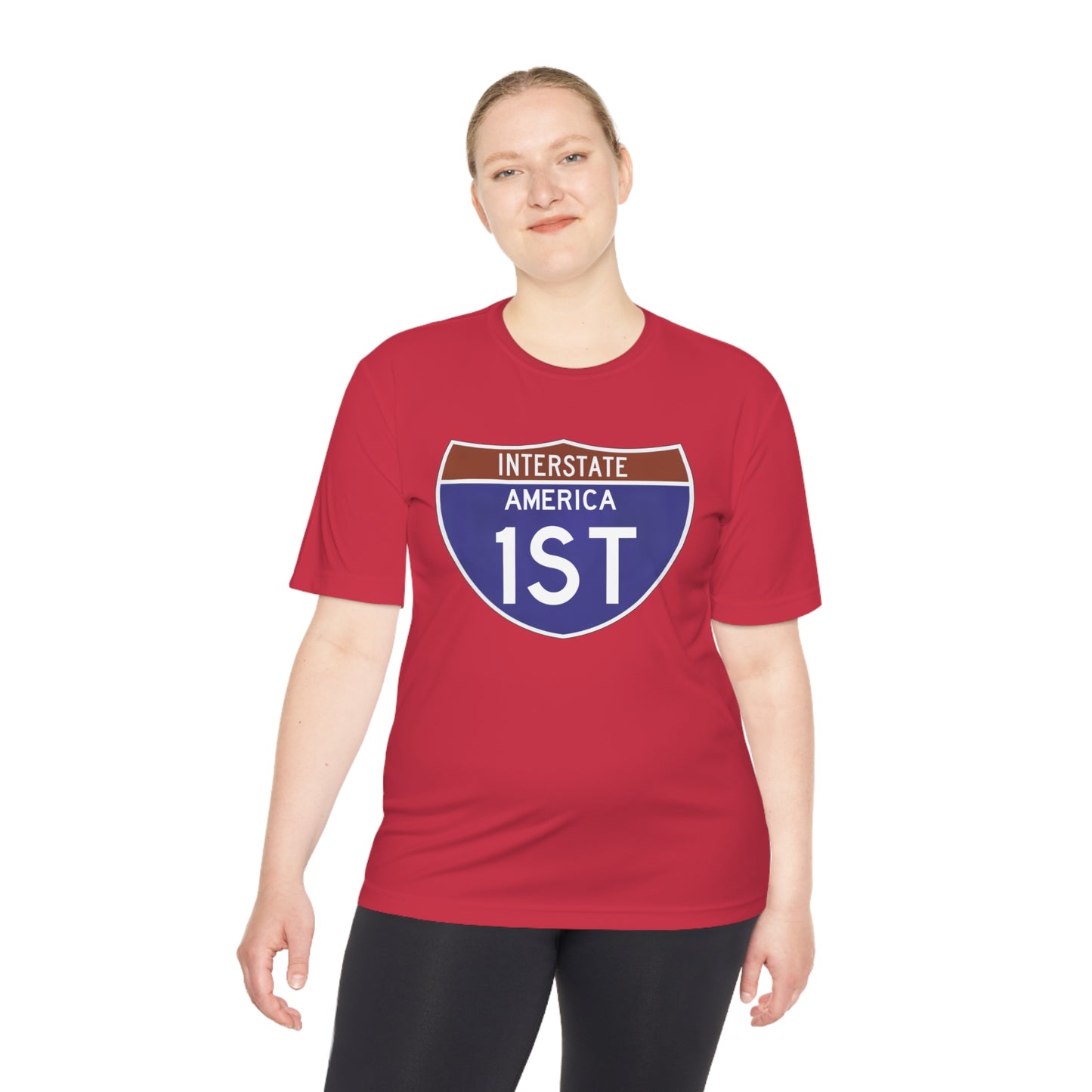 Interstate America 1 ST Unisex Moisture Wicking Tee