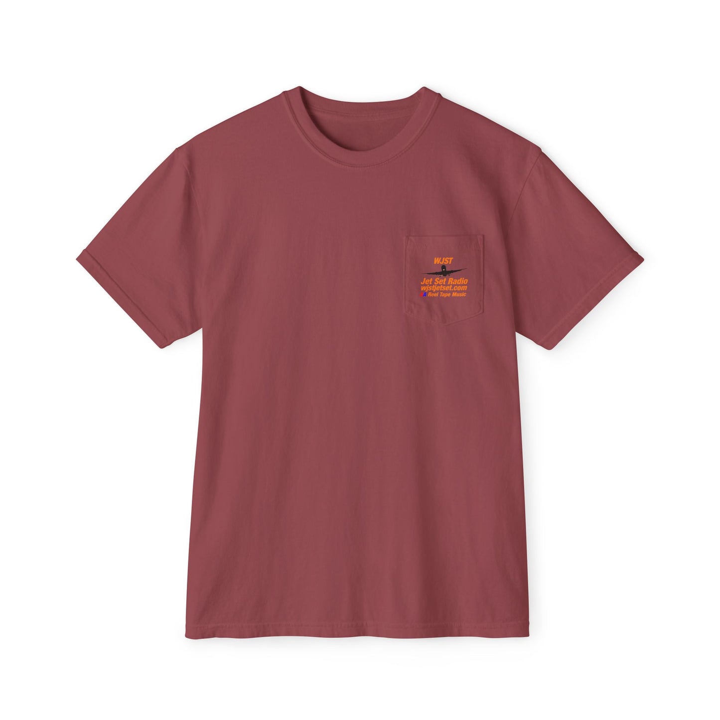 WJST Unisex Pocket T-Shirt With Logo