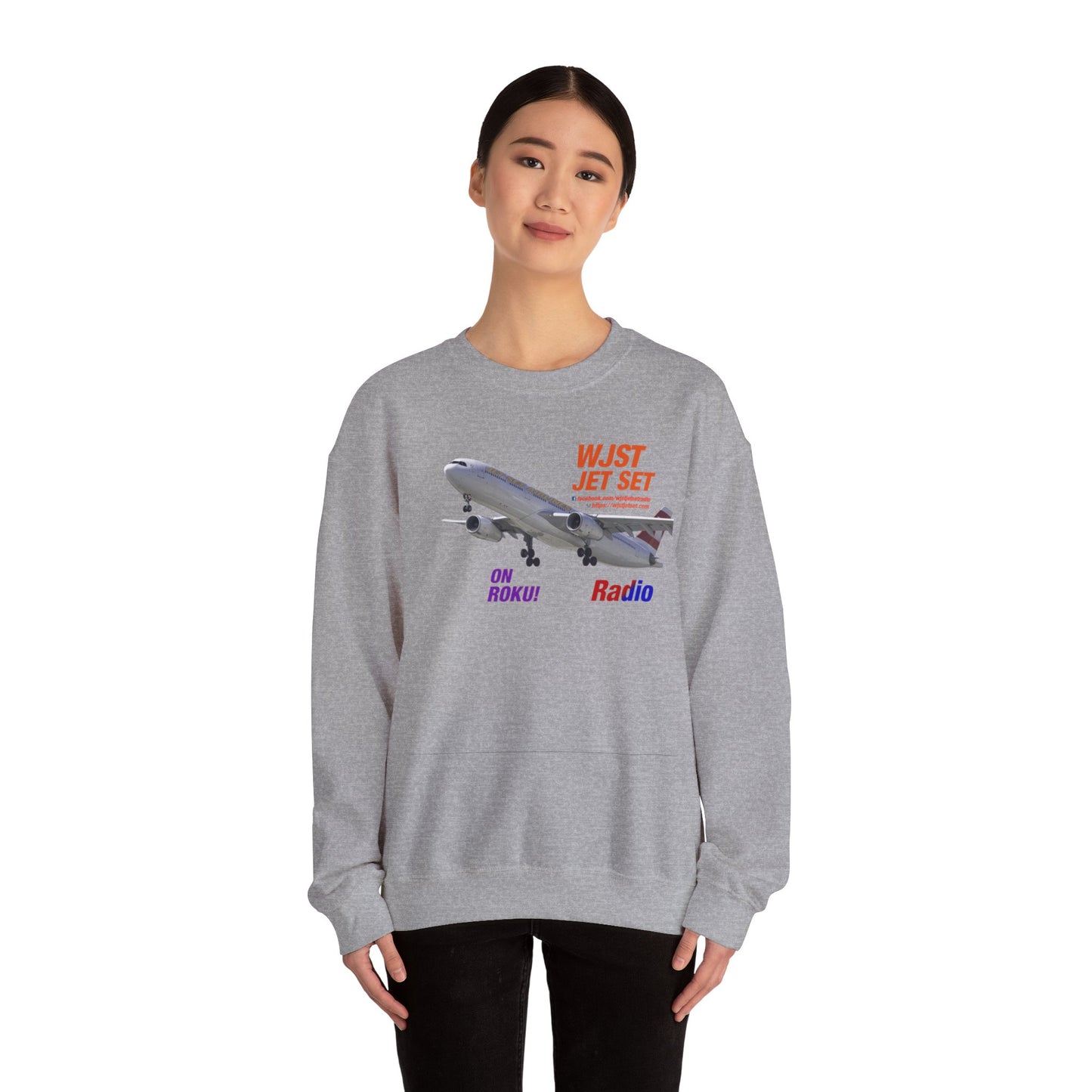 WJST Jet Set Logo Unisex Heavy Blend™ Crewneck Sweatshirt