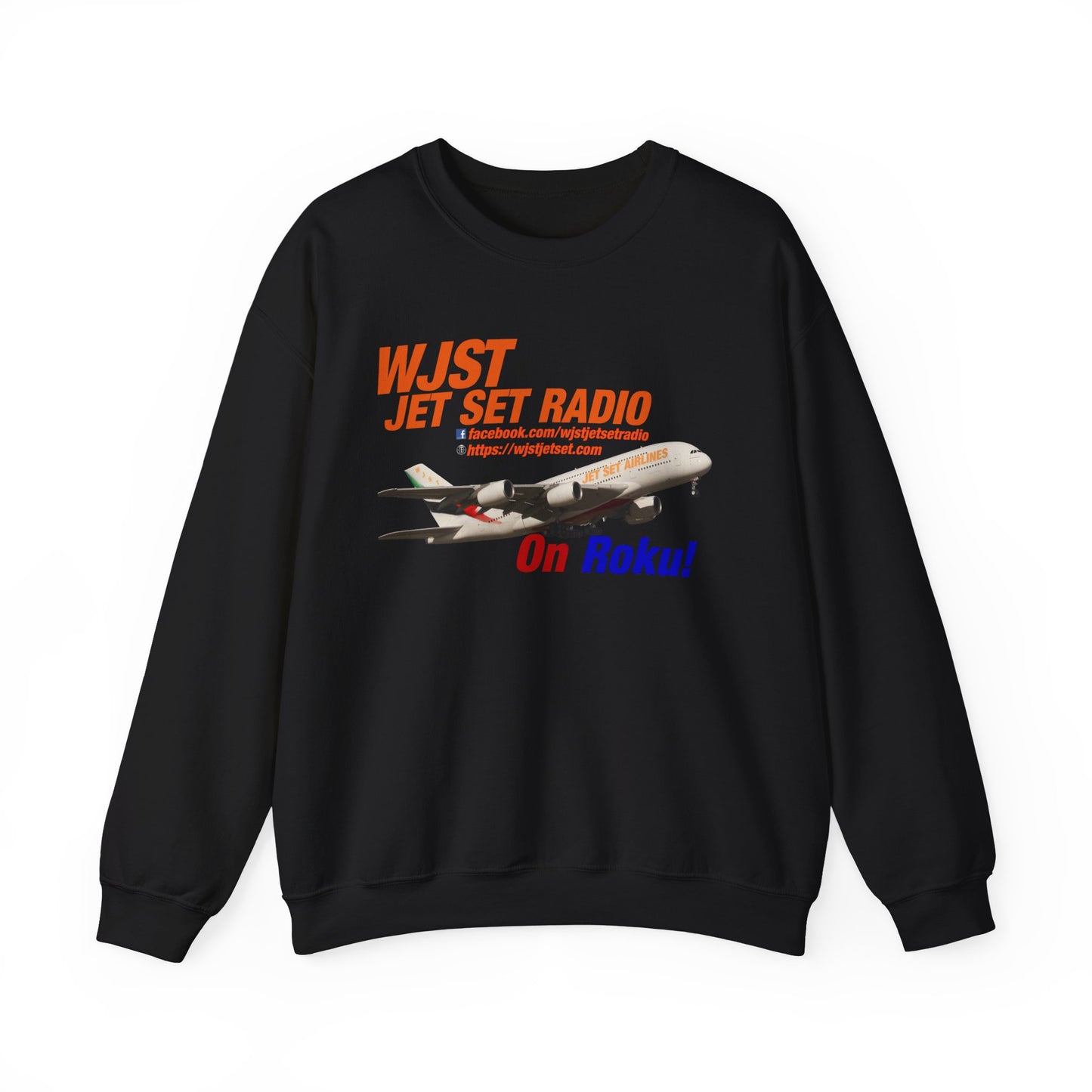 WJST Jet Set Logo Unisex Heavy Blend™ Crewneck Sweatshirt