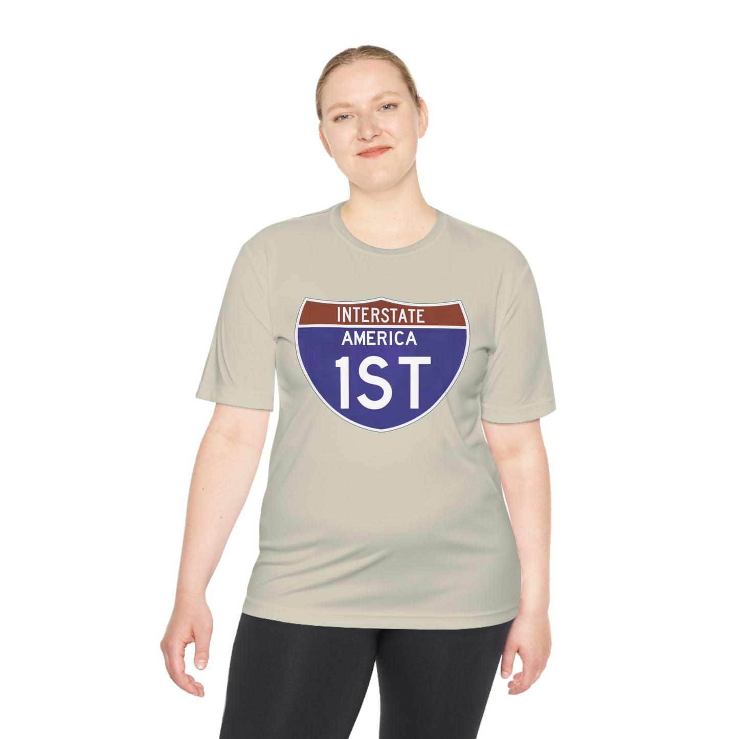 Interstate America 1 ST Unisex Moisture Wicking Tee