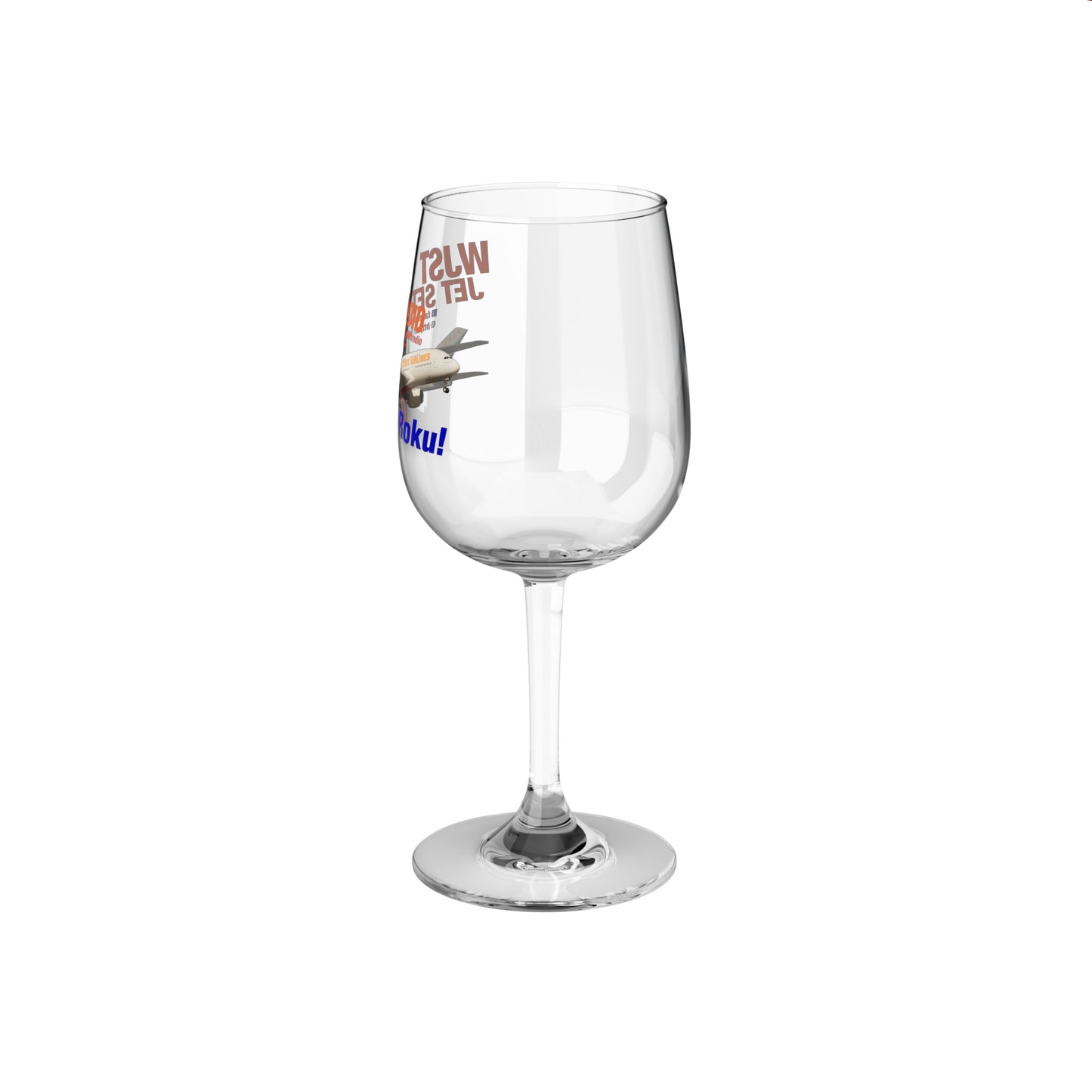 WJST Jet Set Wine Glass, B 12oz