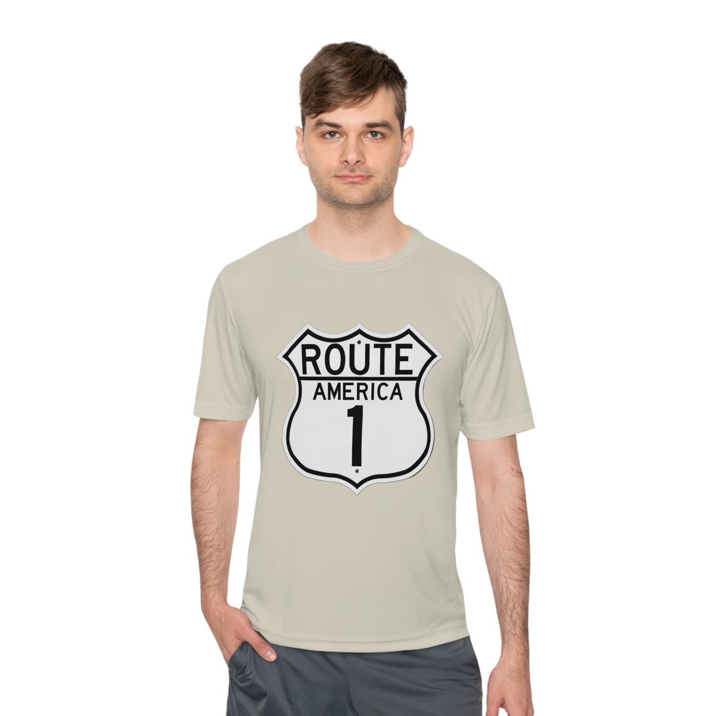 US Route America 1 Unisex Moisture Wicking Tee