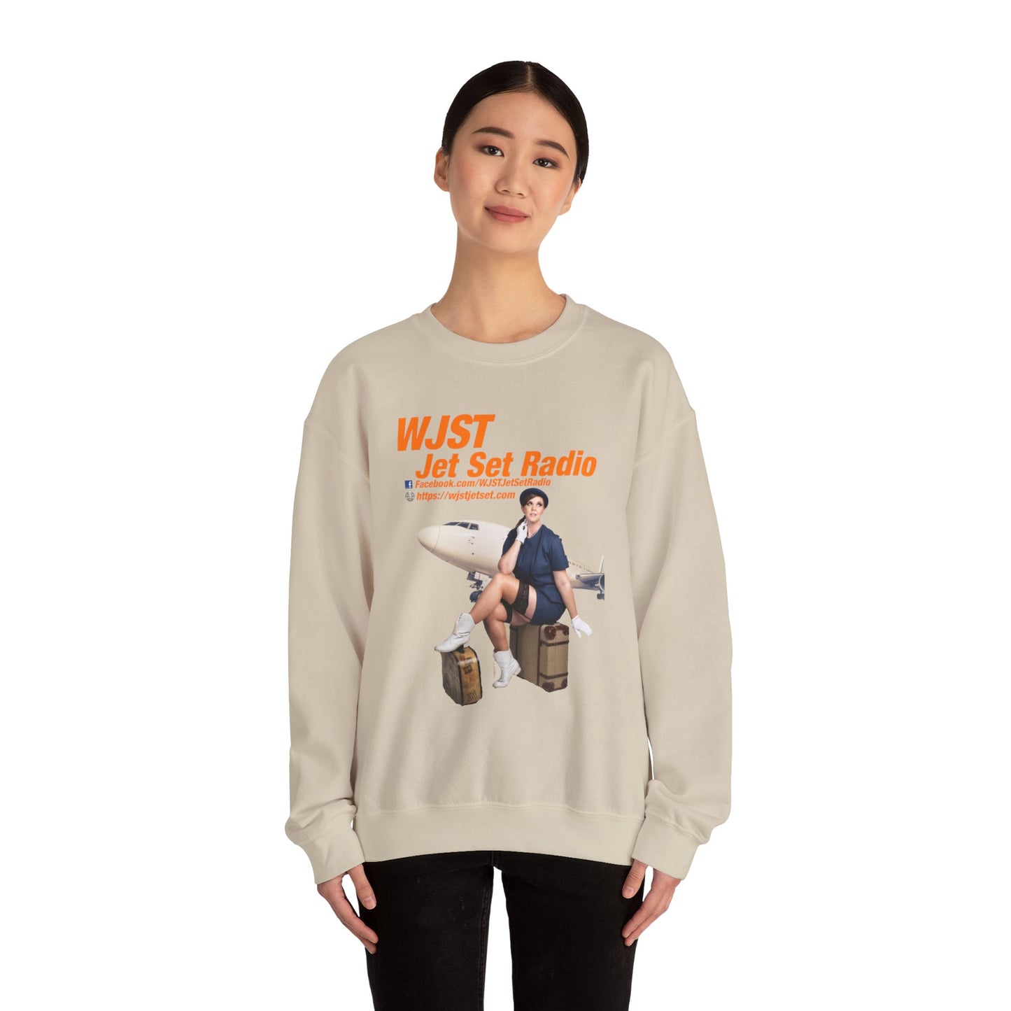 WJST Something Blue Unisex Heavy Blend™ Crewneck Sweatshirt