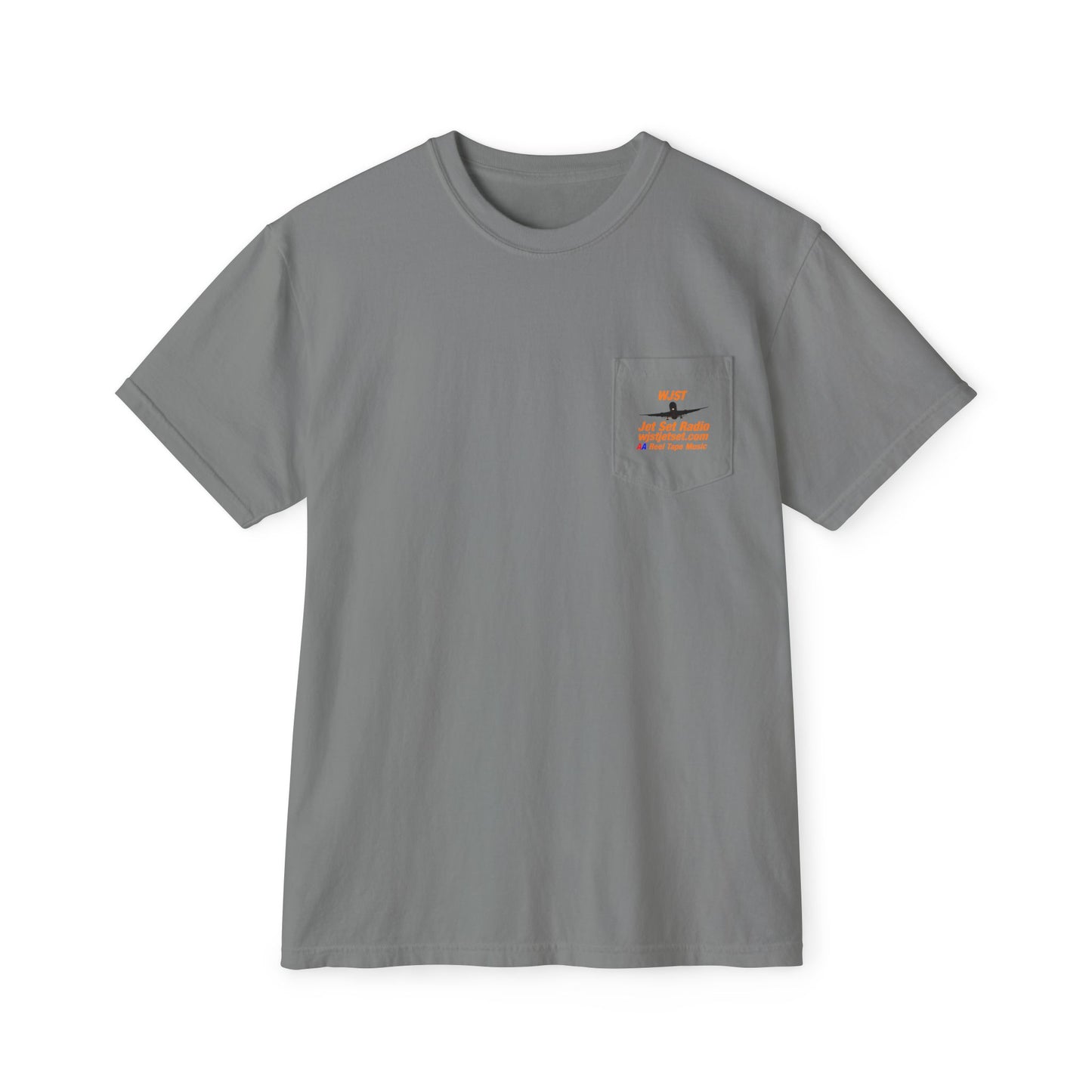 WJST Unisex Pocket T-Shirt With Logo