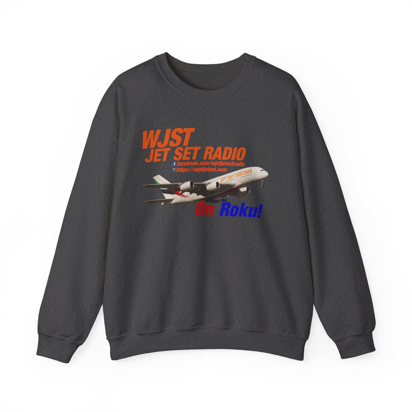 WJST Jet Set Logo Unisex Heavy Blend™ Crewneck Sweatshirt