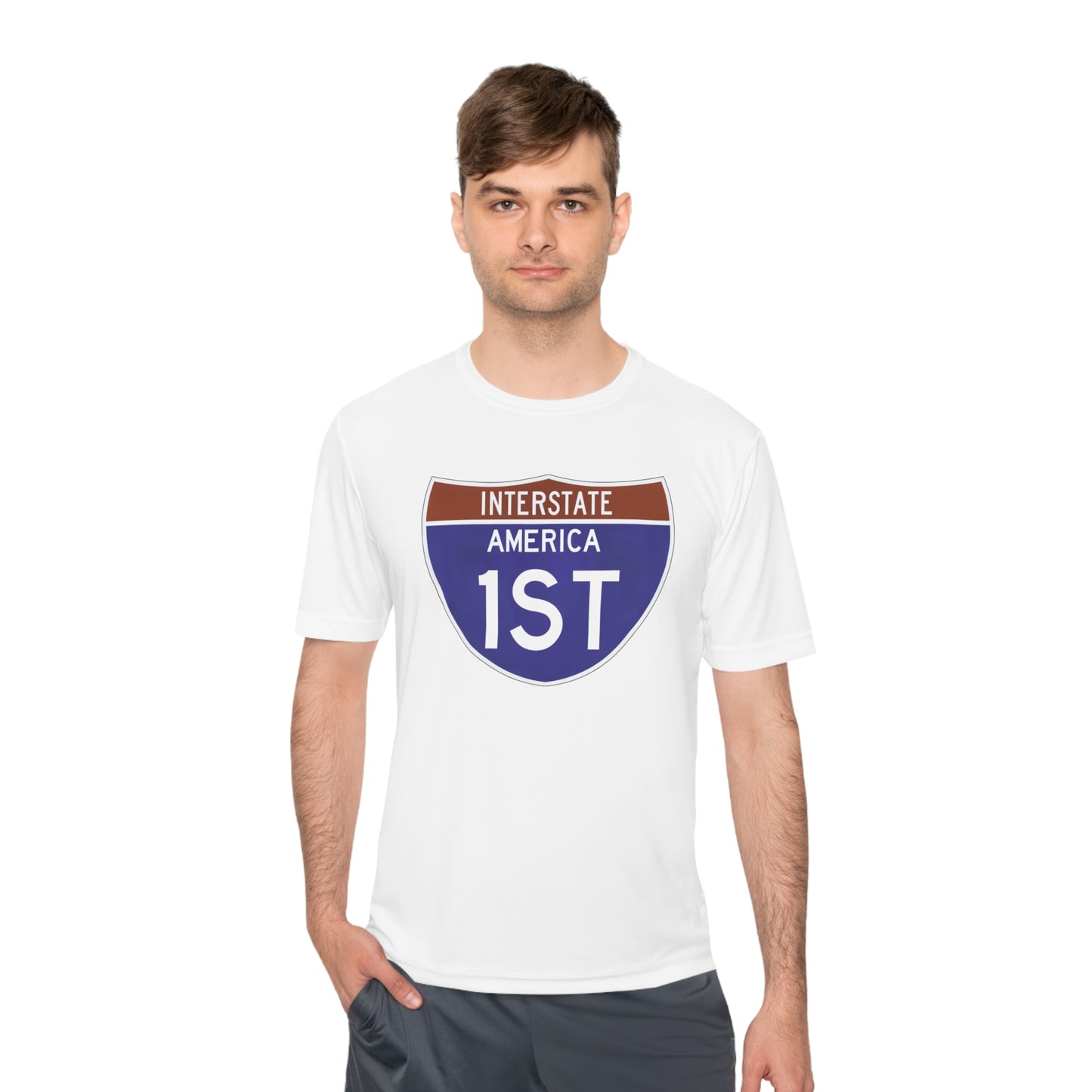 Interstate America 1 ST Unisex Moisture Wicking Tee