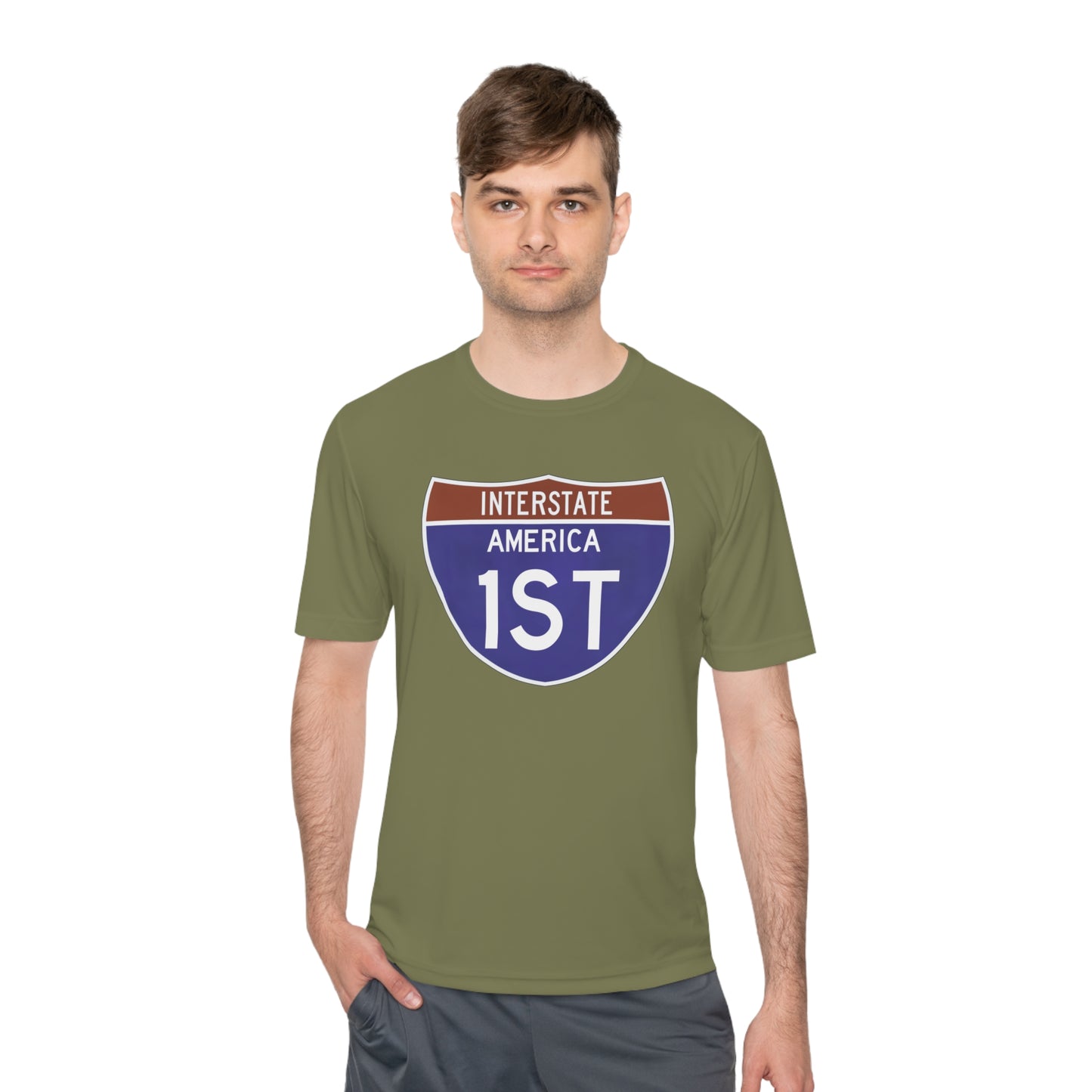 Interstate America 1 ST Unisex Moisture Wicking Tee