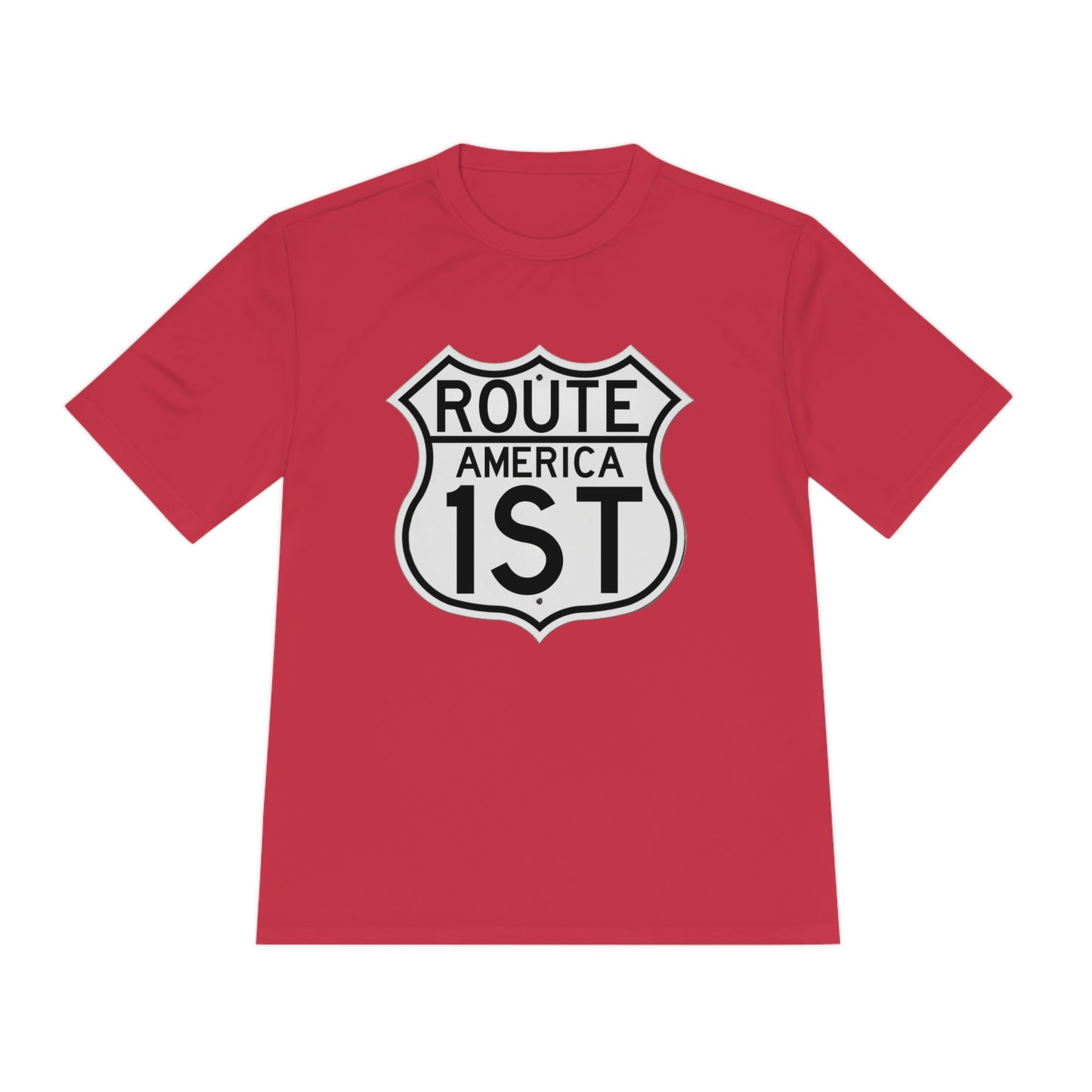 US Route America 1 ST Unisex Moisture Wicking Tee