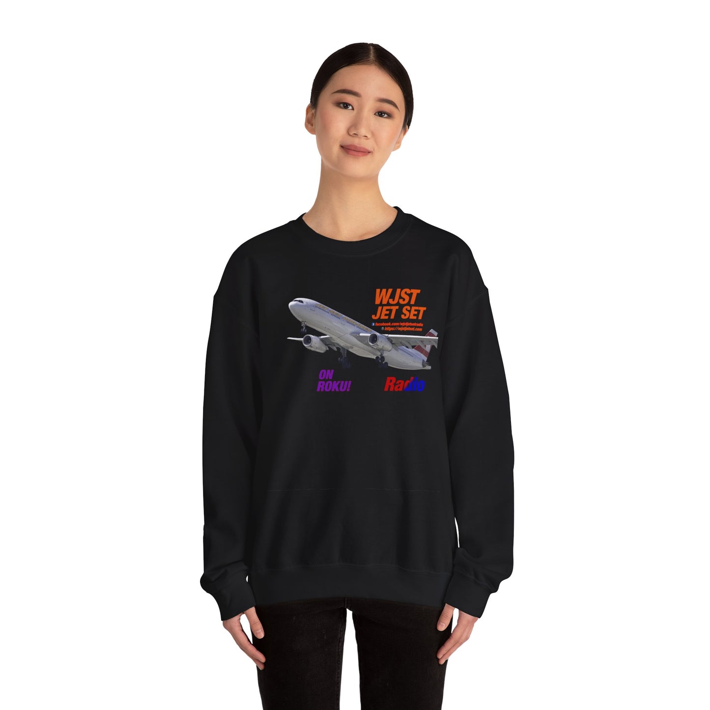 WJST Jet Set Logo Unisex Heavy Blend™ Crewneck Sweatshirt