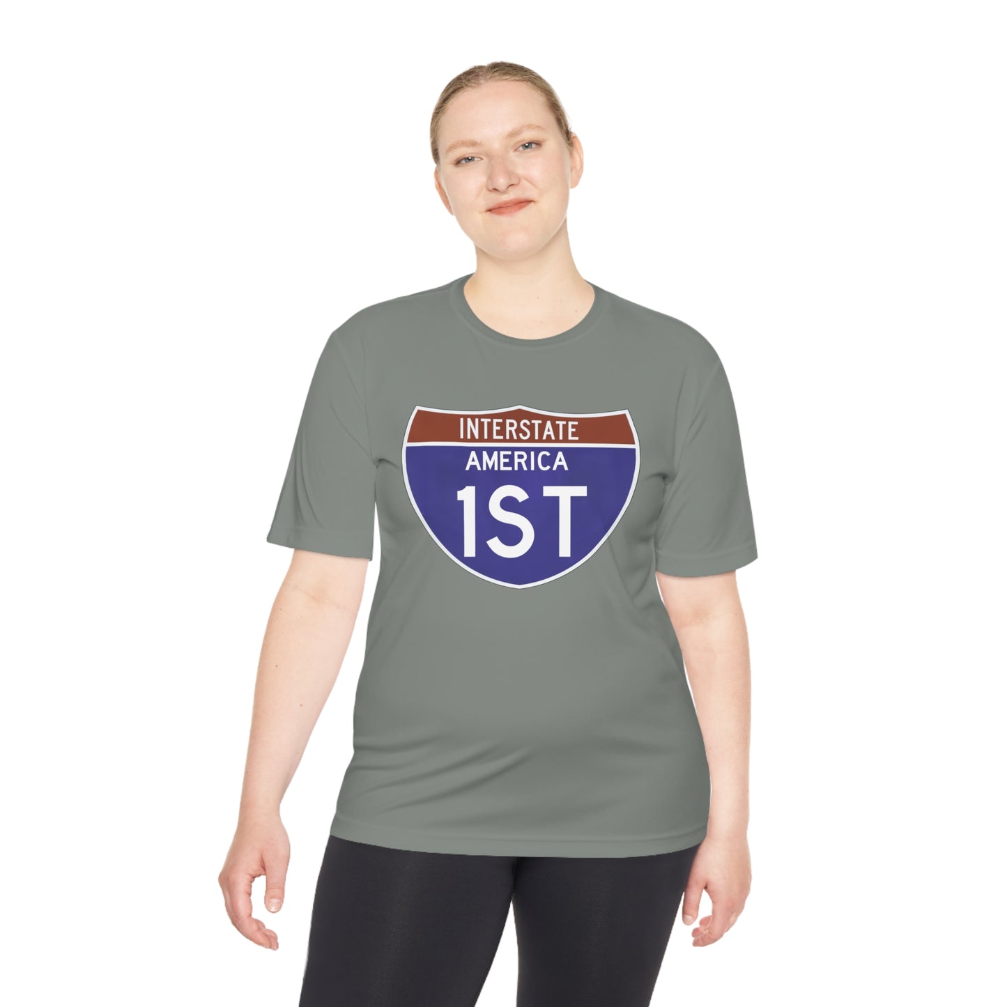 Interstate America 1 ST Unisex Moisture Wicking Tee