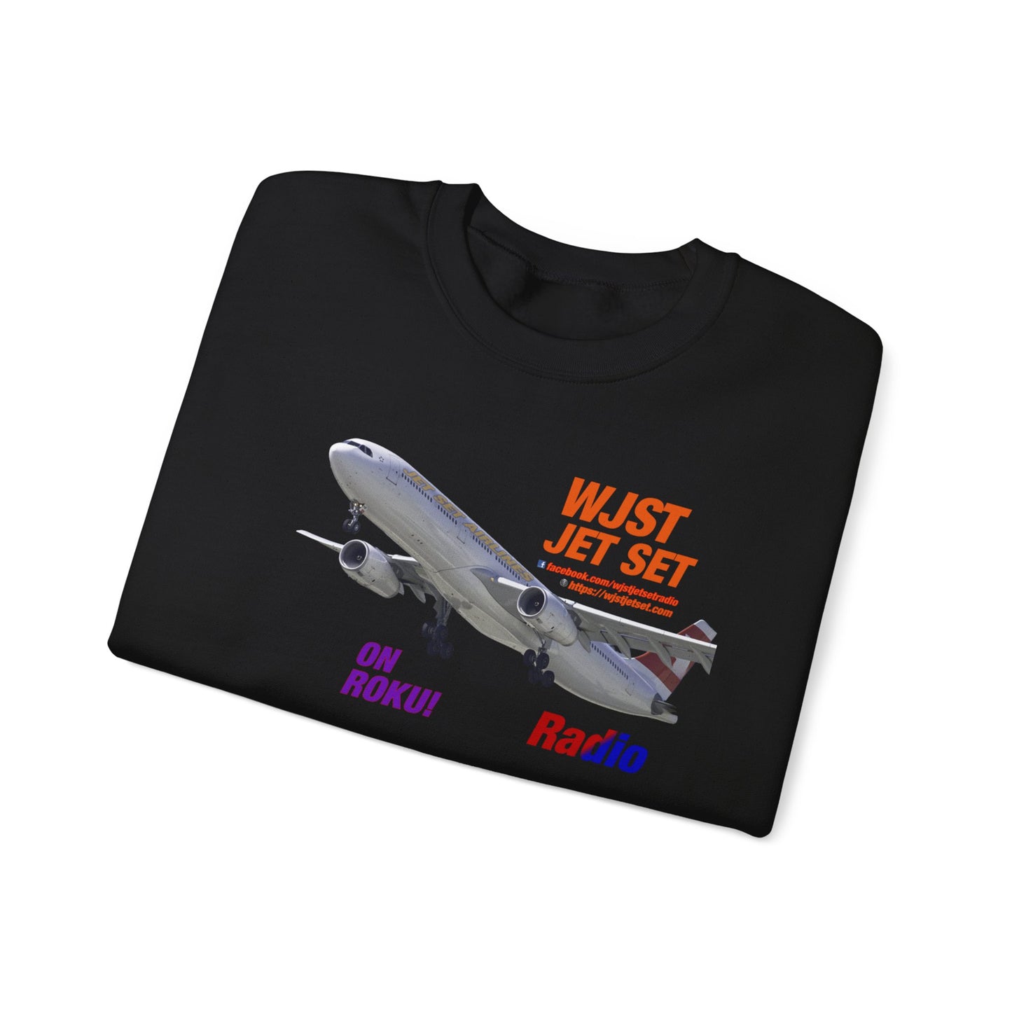 WJST Jet Set Logo Unisex Heavy Blend™ Crewneck Sweatshirt