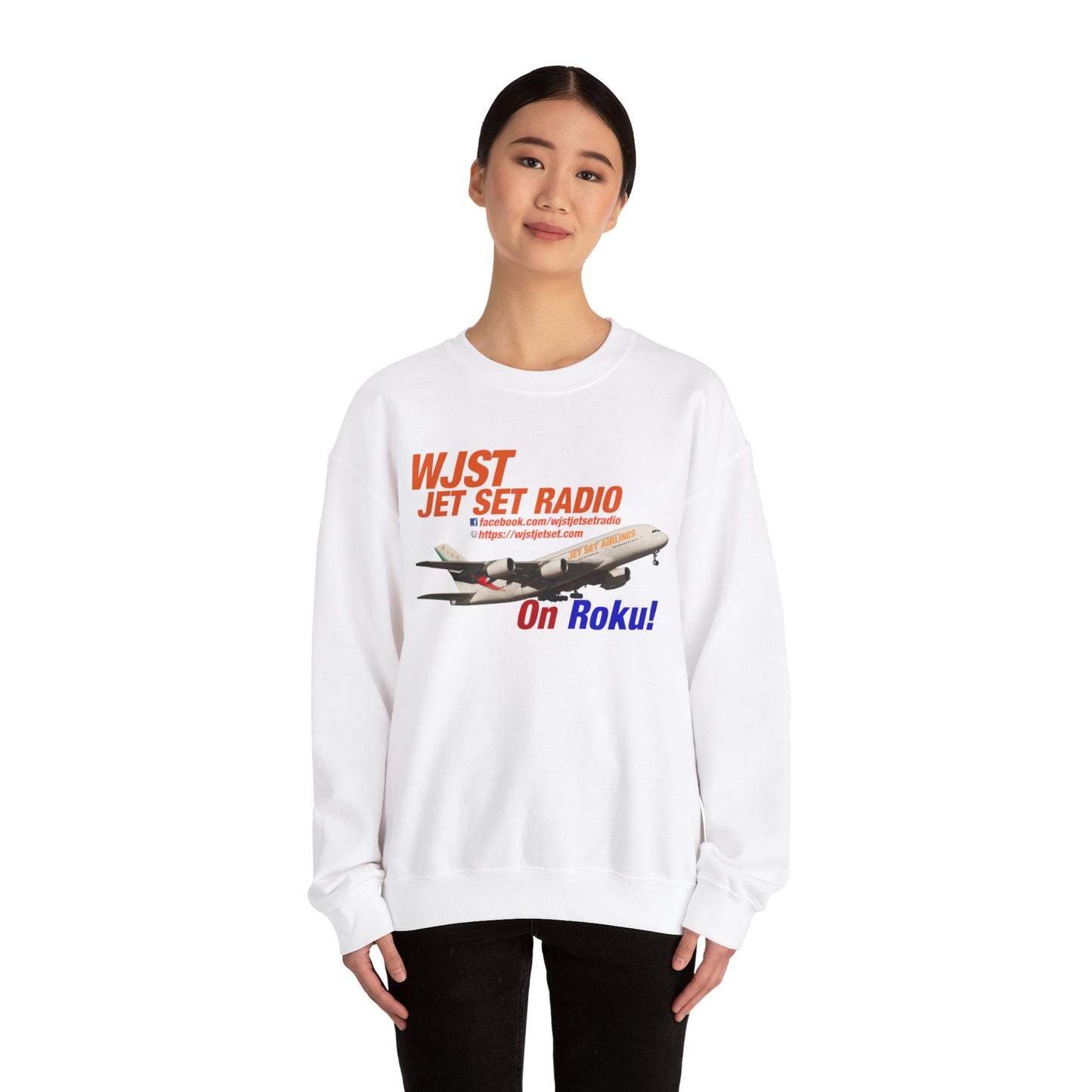 WJST Jet Set Logo Unisex Heavy Blend™ Crewneck Sweatshirt