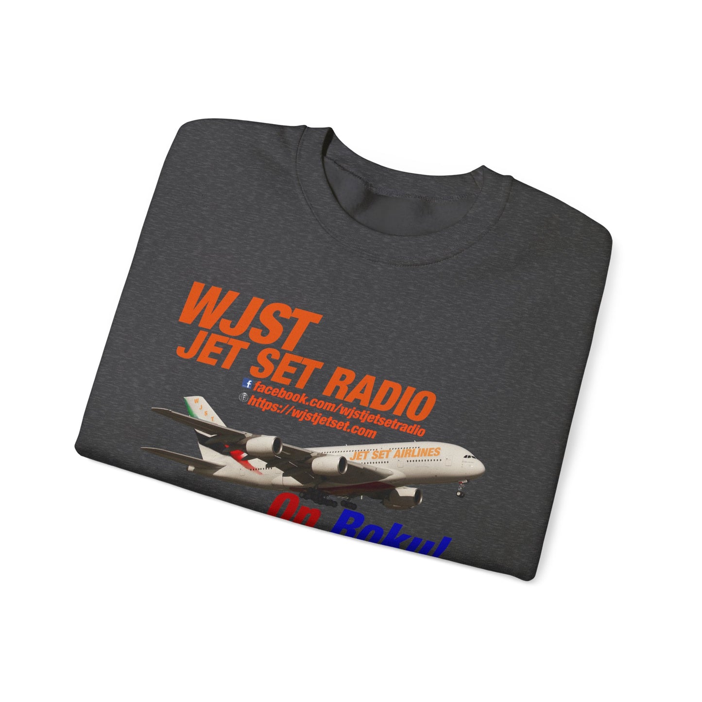 WJST Jet Set Logo Unisex Heavy Blend™ Crewneck Sweatshirt