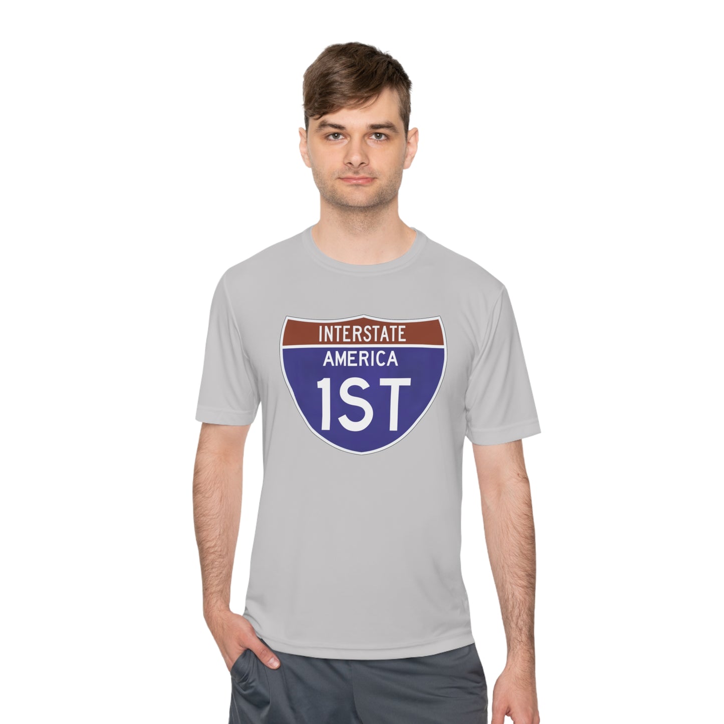 Interstate America 1 ST Unisex Moisture Wicking Tee