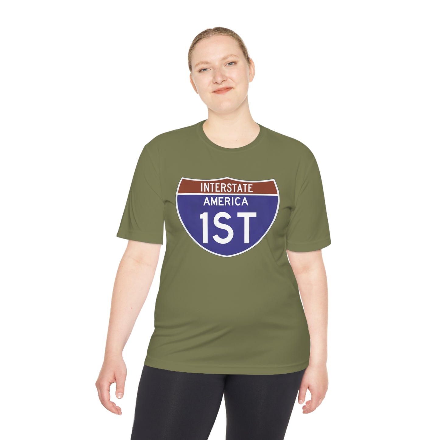 Interstate America 1 ST Unisex Moisture Wicking Tee