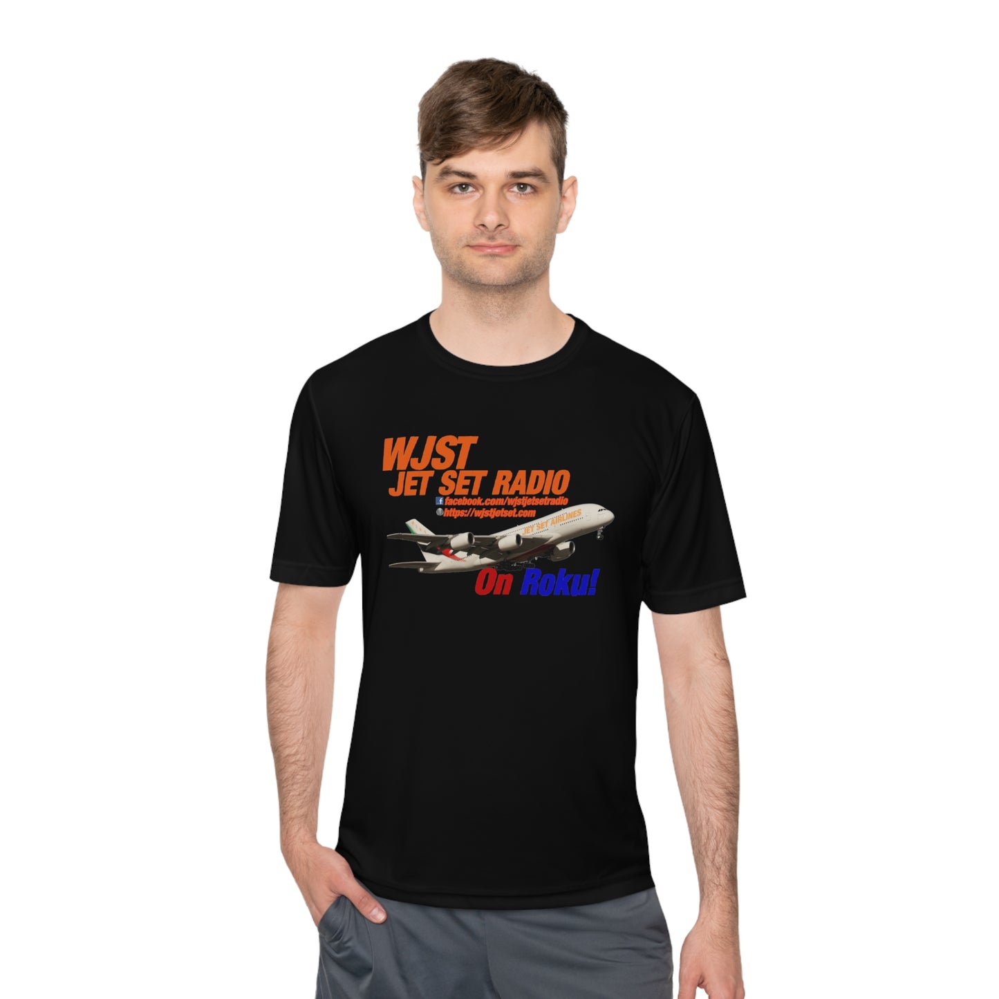 WJST Jet Set Logo Unisex Moisture Wicking Tee