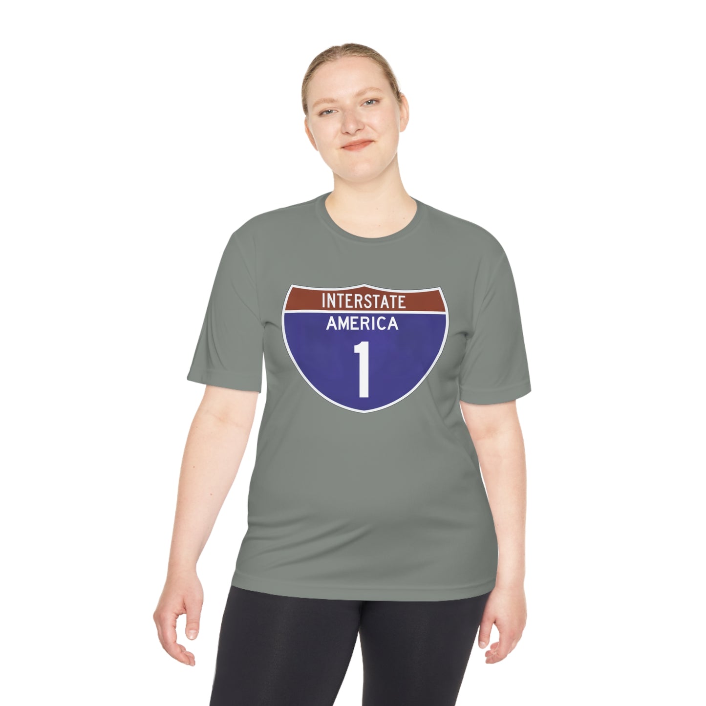 Interstate America 1 Unisex Moisture Wicking Tee