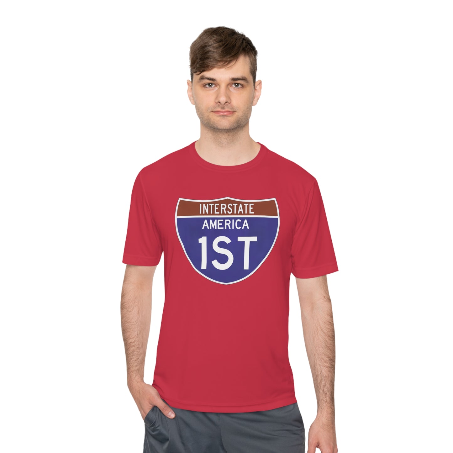 Interstate America 1 ST Unisex Moisture Wicking Tee