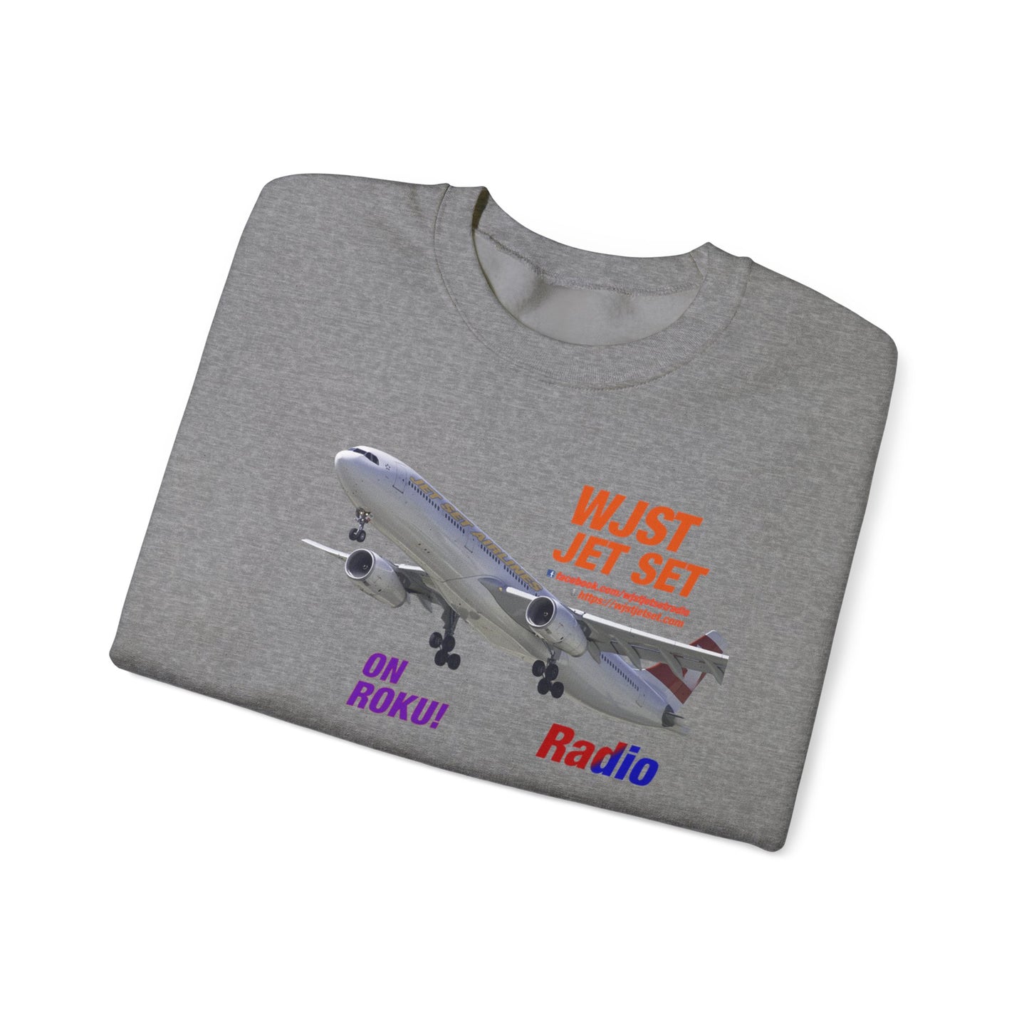 WJST Jet Set Logo Unisex Heavy Blend™ Crewneck Sweatshirt