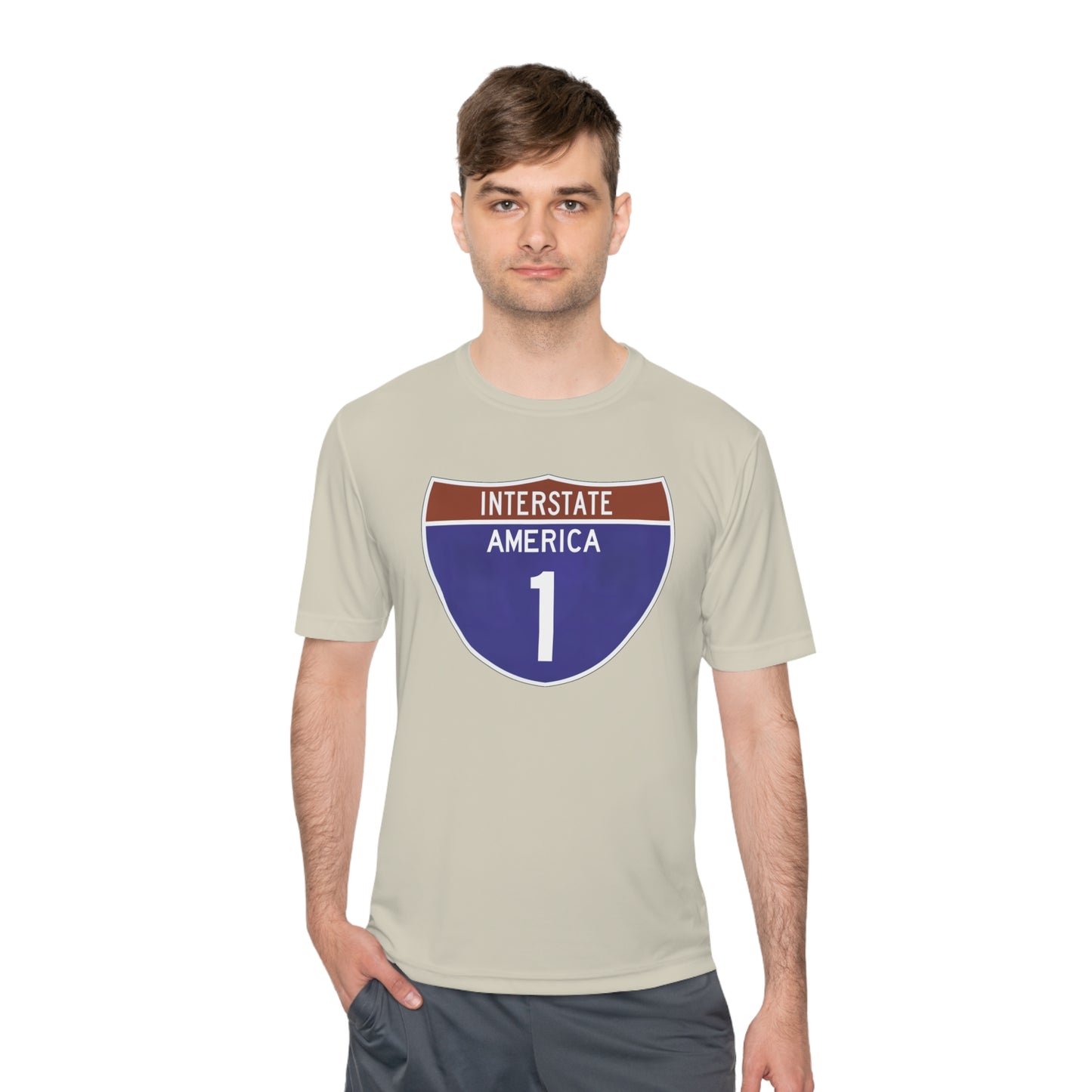 Interstate America 1 Unisex Moisture Wicking Tee