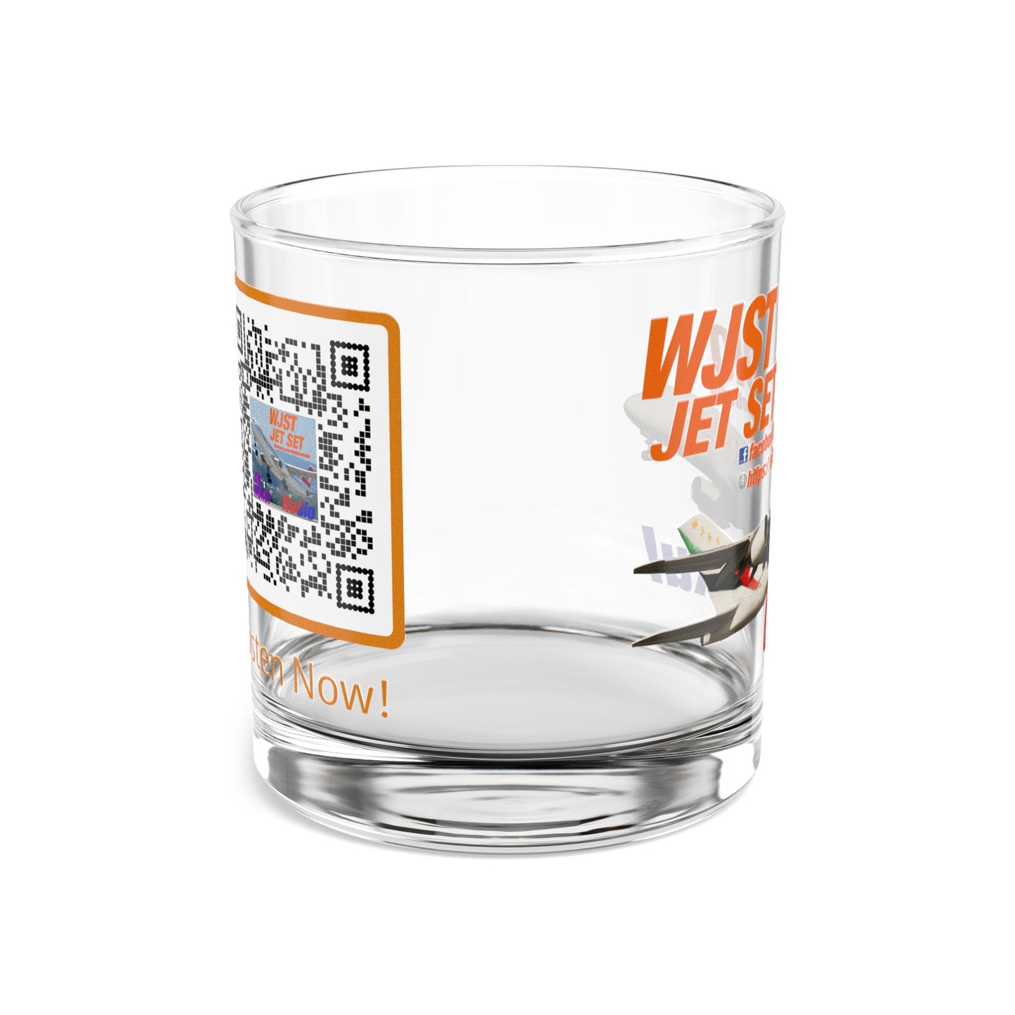 WJST Jet Set On The Rocks Glass A 10oz