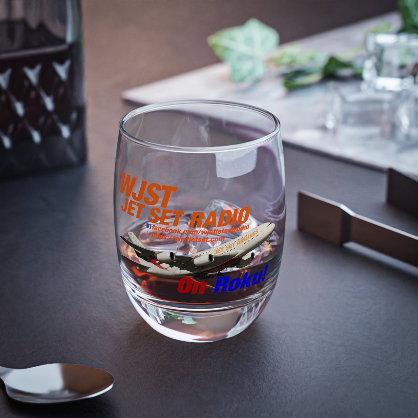 WJST Jet Set Whiskey Glass B 6oz