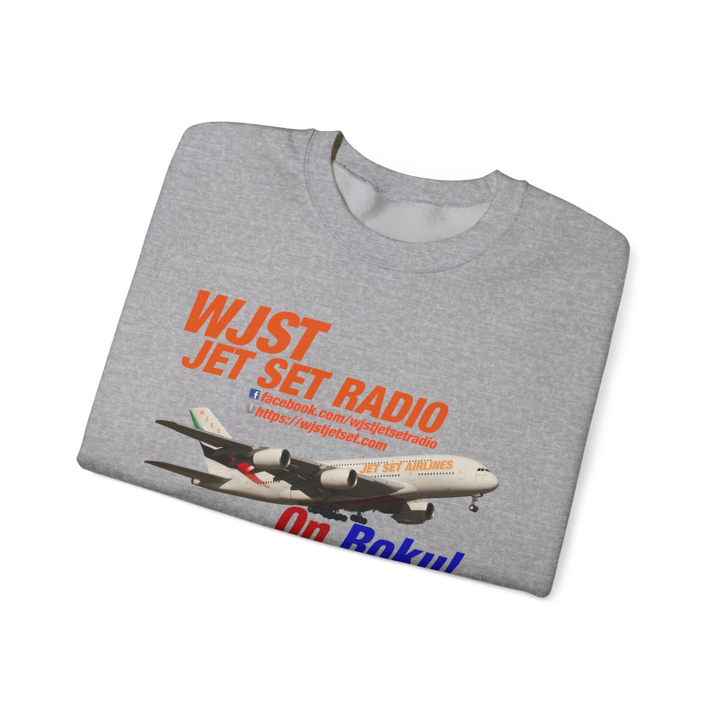 WJST Jet Set Logo Unisex Heavy Blend™ Crewneck Sweatshirt