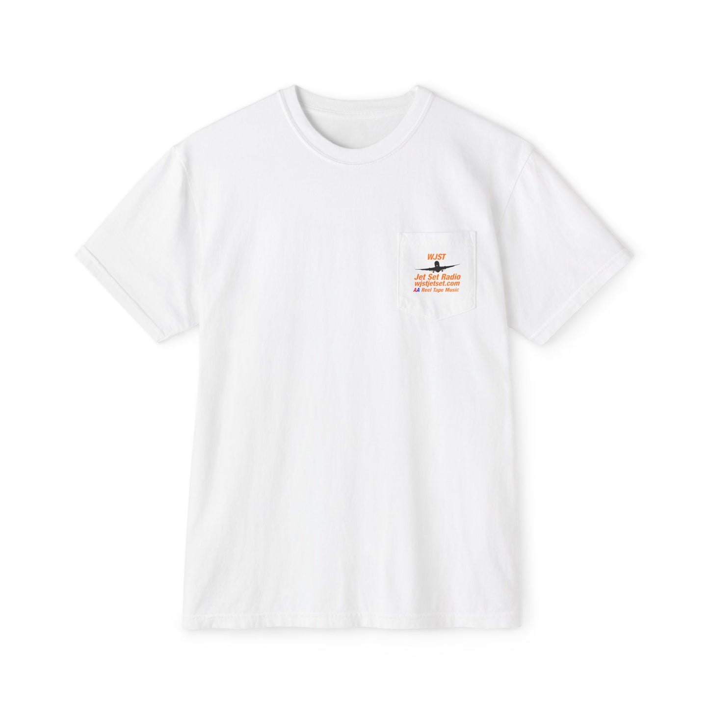 WJST Unisex Pocket T-Shirt With Logo