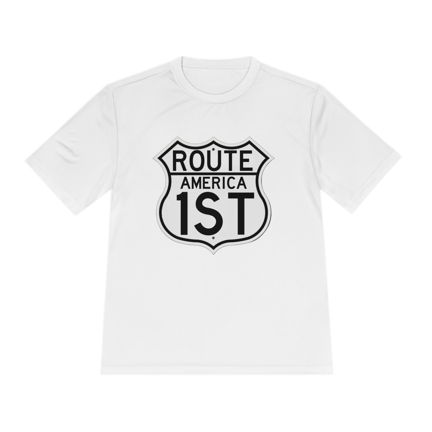 US Route America 1 ST Unisex Moisture Wicking Tee