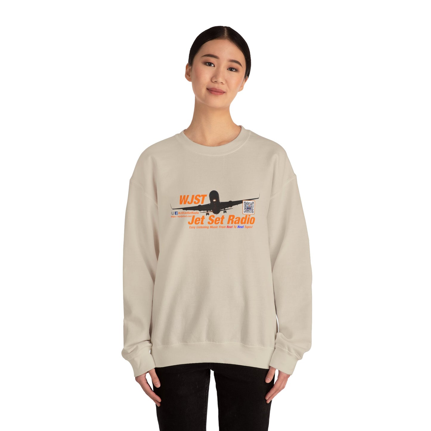 WJST Jet Set Logo Unisex Heavy Blend™ Crewneck Sweatshirt