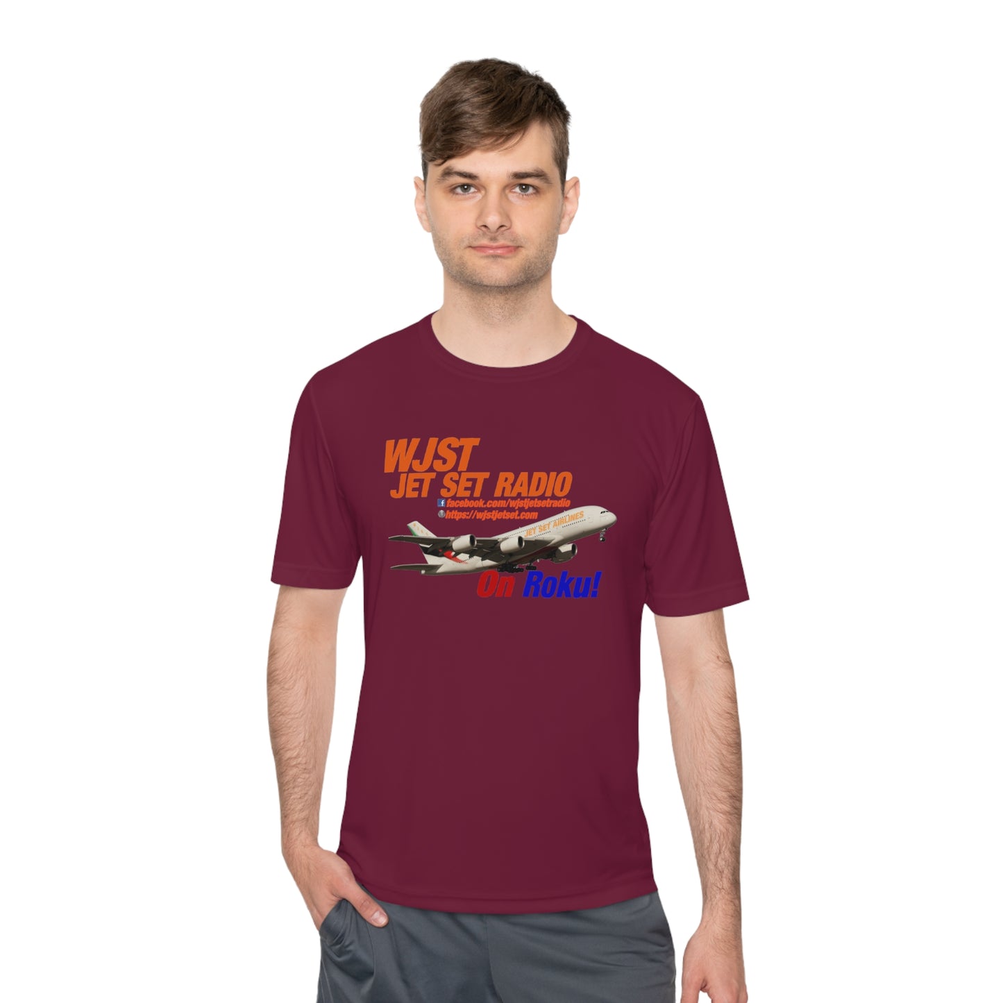 WJST Jet Set Logo Unisex Moisture Wicking Tee