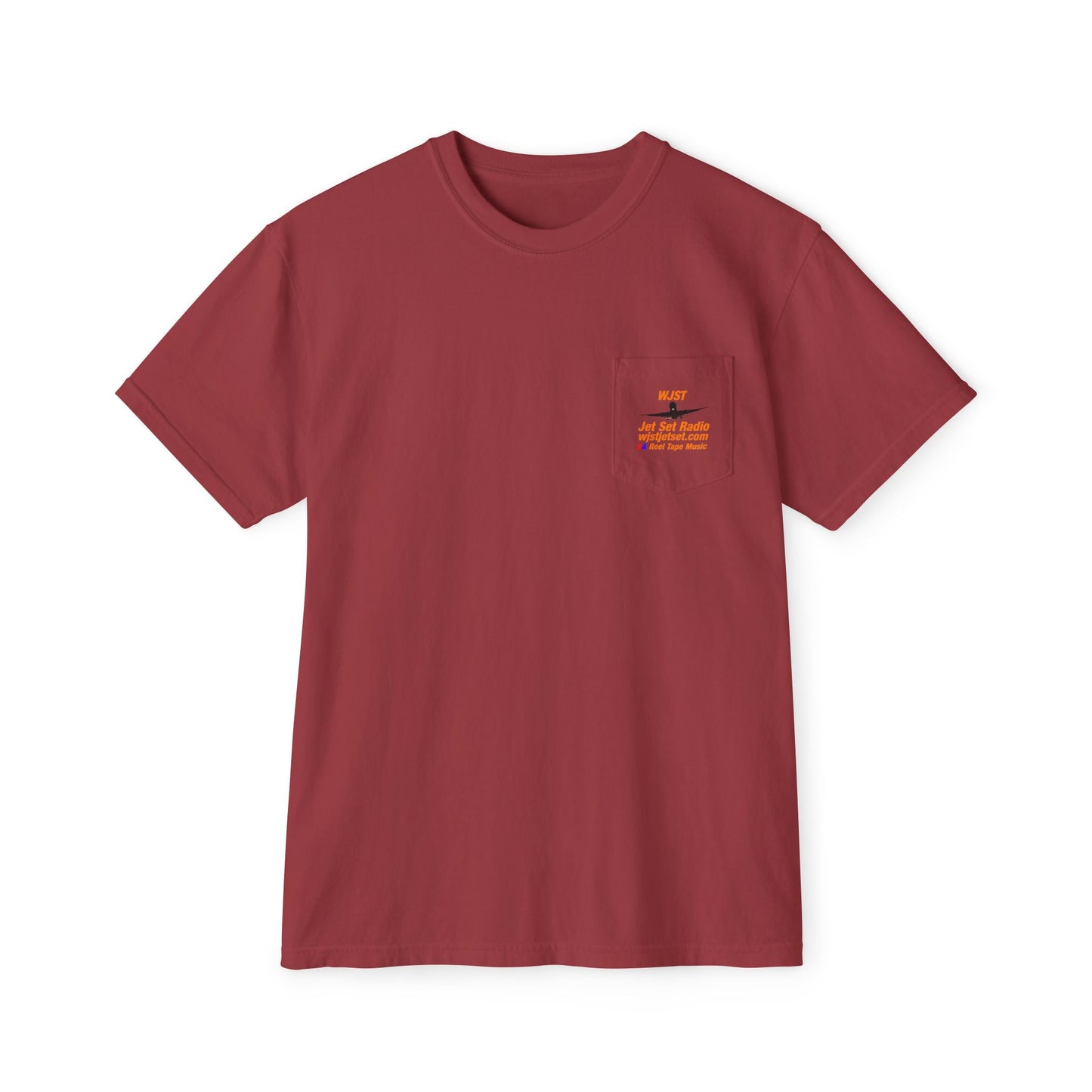 WJST Unisex Pocket T-Shirt With Logo