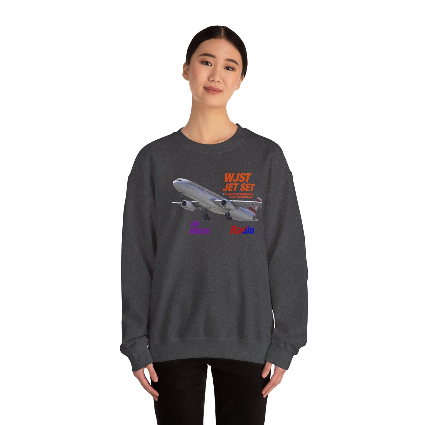 WJST Jet Set Logo Unisex Heavy Blend™ Crewneck Sweatshirt