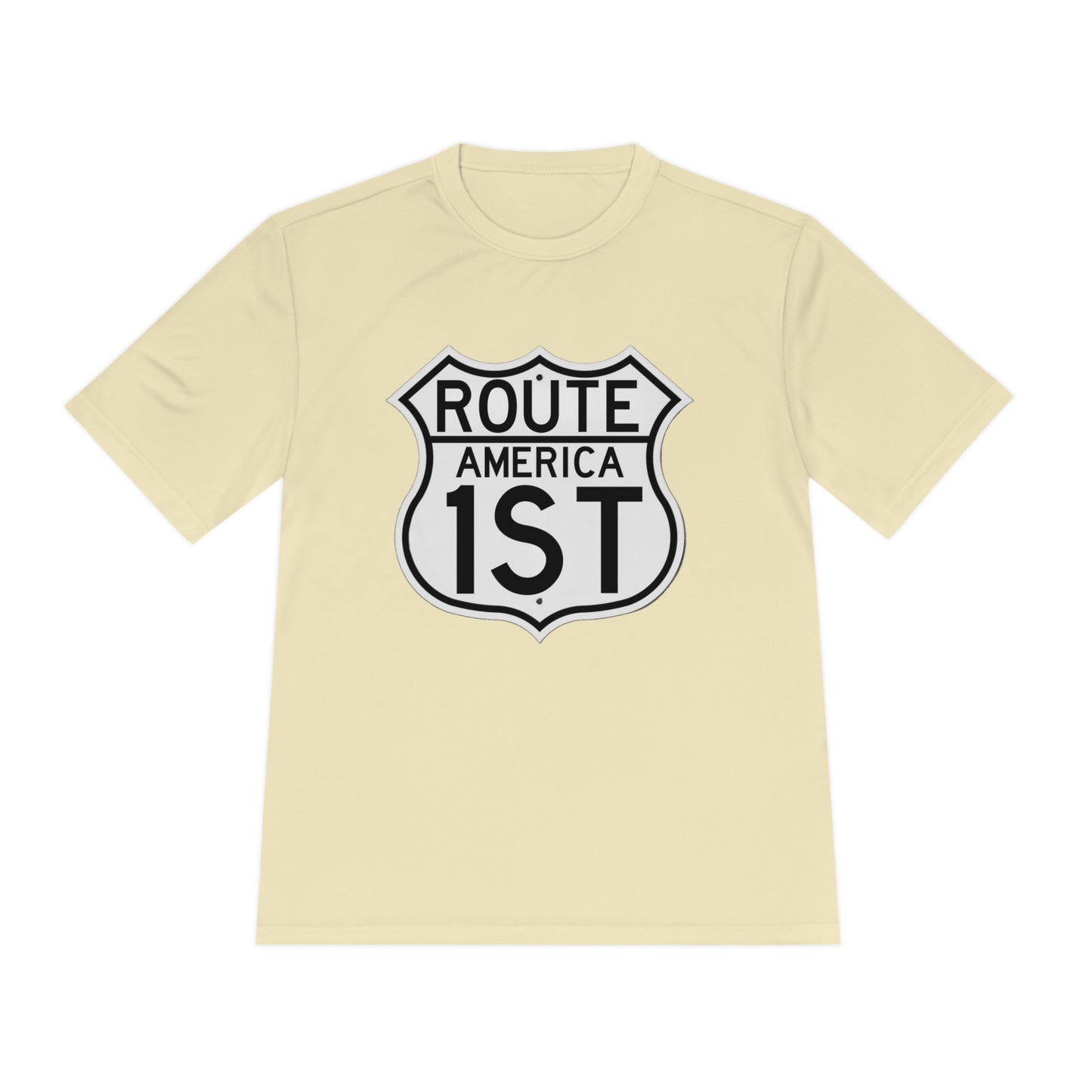 US Route America 1 ST Unisex Moisture Wicking Tee