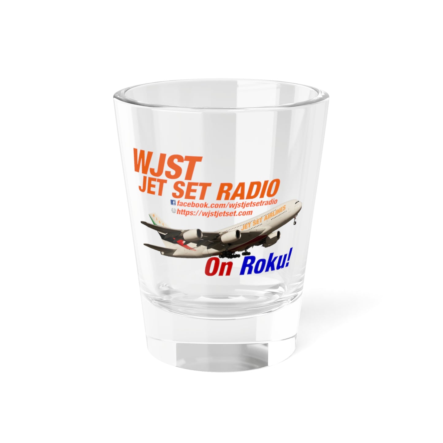 WJST Jet Set Shot Glass, B 1.5oz