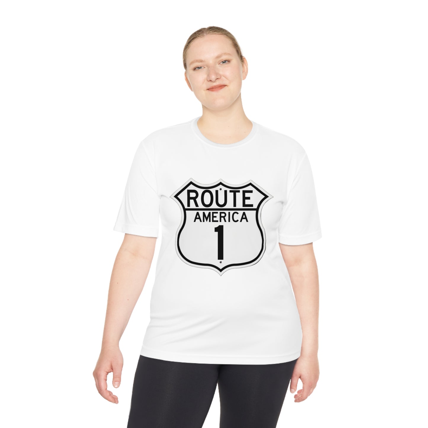 US Route America 1 Unisex Moisture Wicking Tee