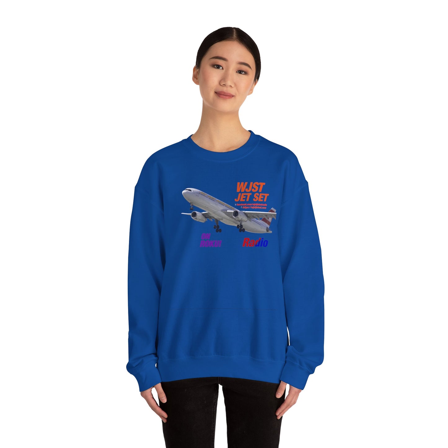 WJST Jet Set Logo Unisex Heavy Blend™ Crewneck Sweatshirt