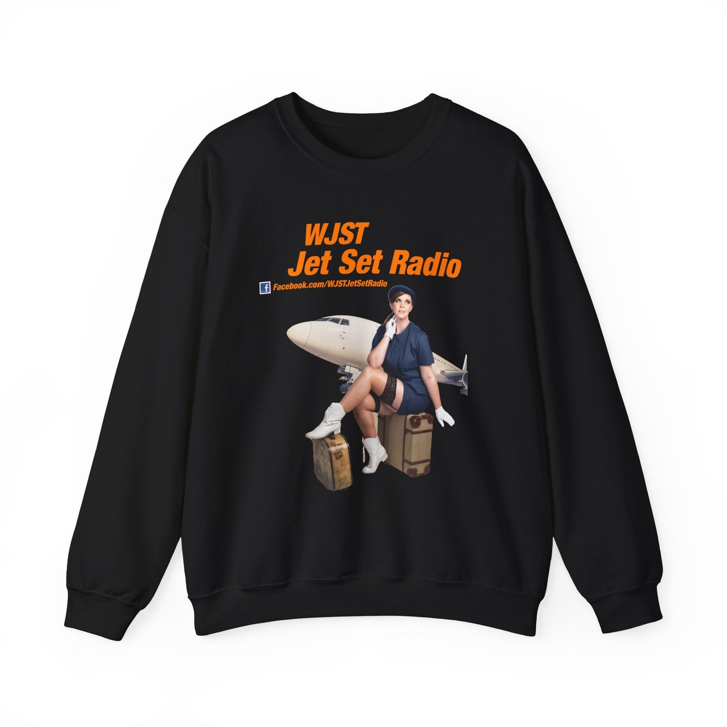 WJST Jet Set Logo Unisex Heavy Blend™ Crewneck Sweatshirt