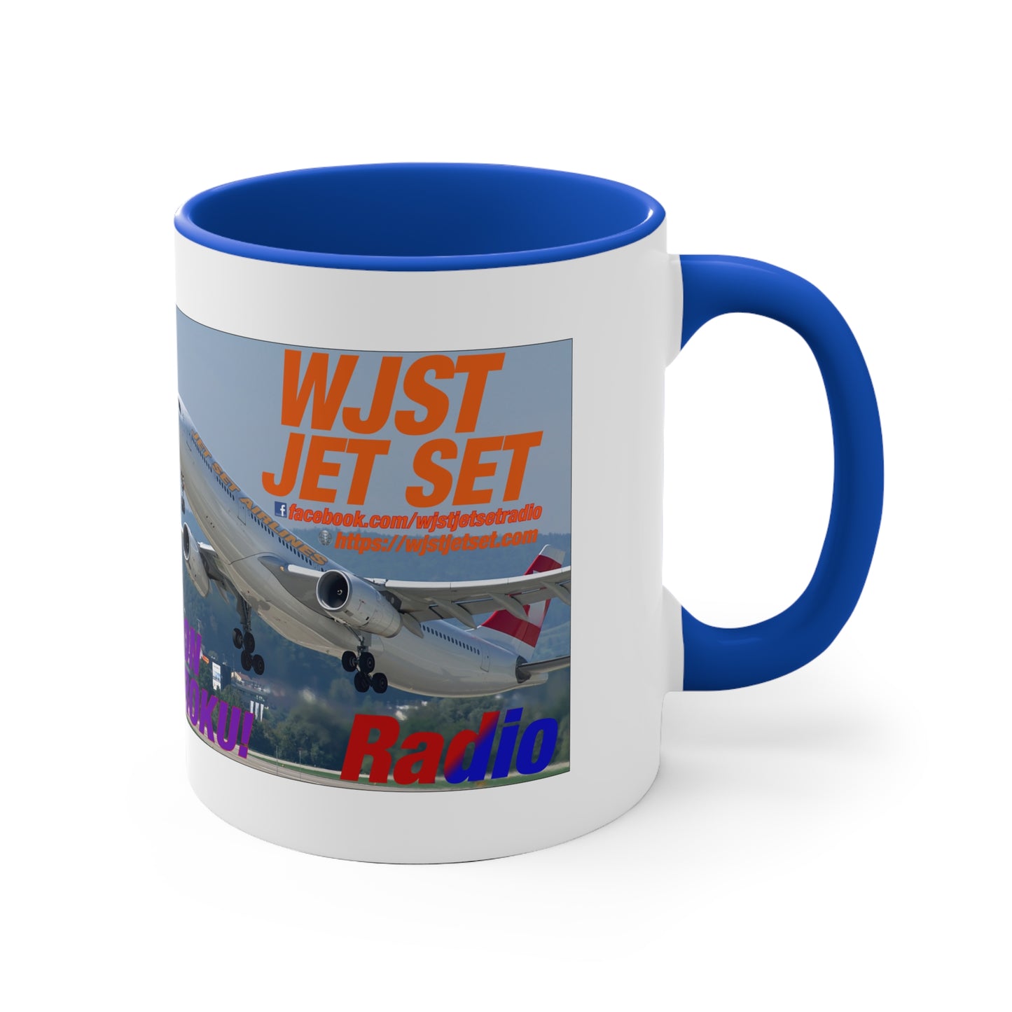 WJST Jet Set 11oz Accent Mug