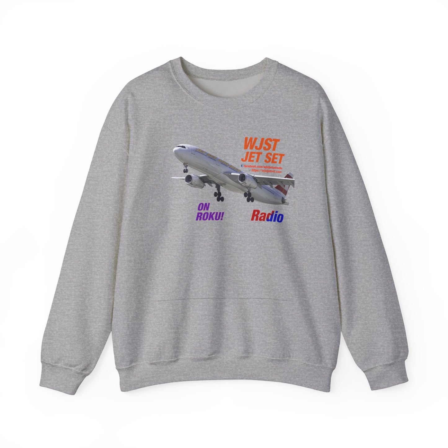 WJST Jet Set Logo Unisex Heavy Blend™ Crewneck Sweatshirt